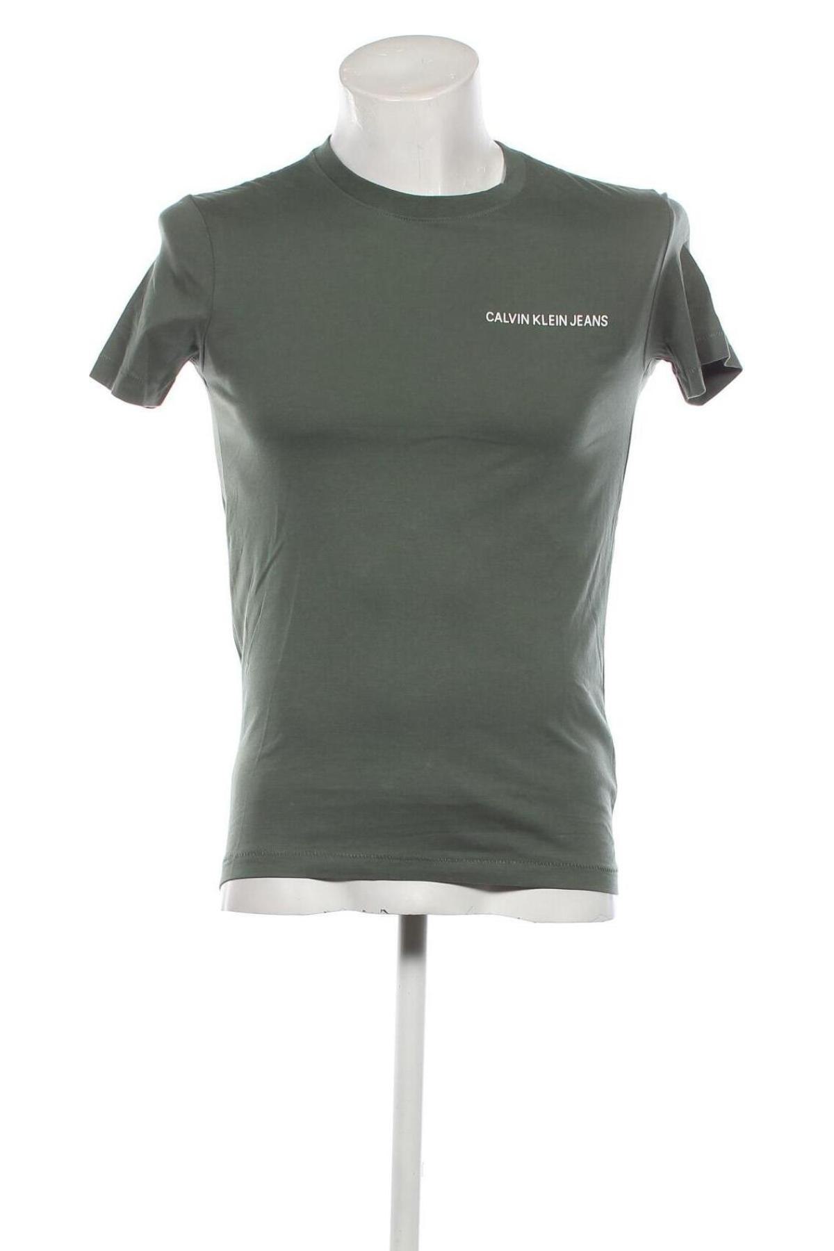 Herren T-Shirt Calvin Klein Jeans, Größe S, Farbe Grün, Preis 39,69 €
