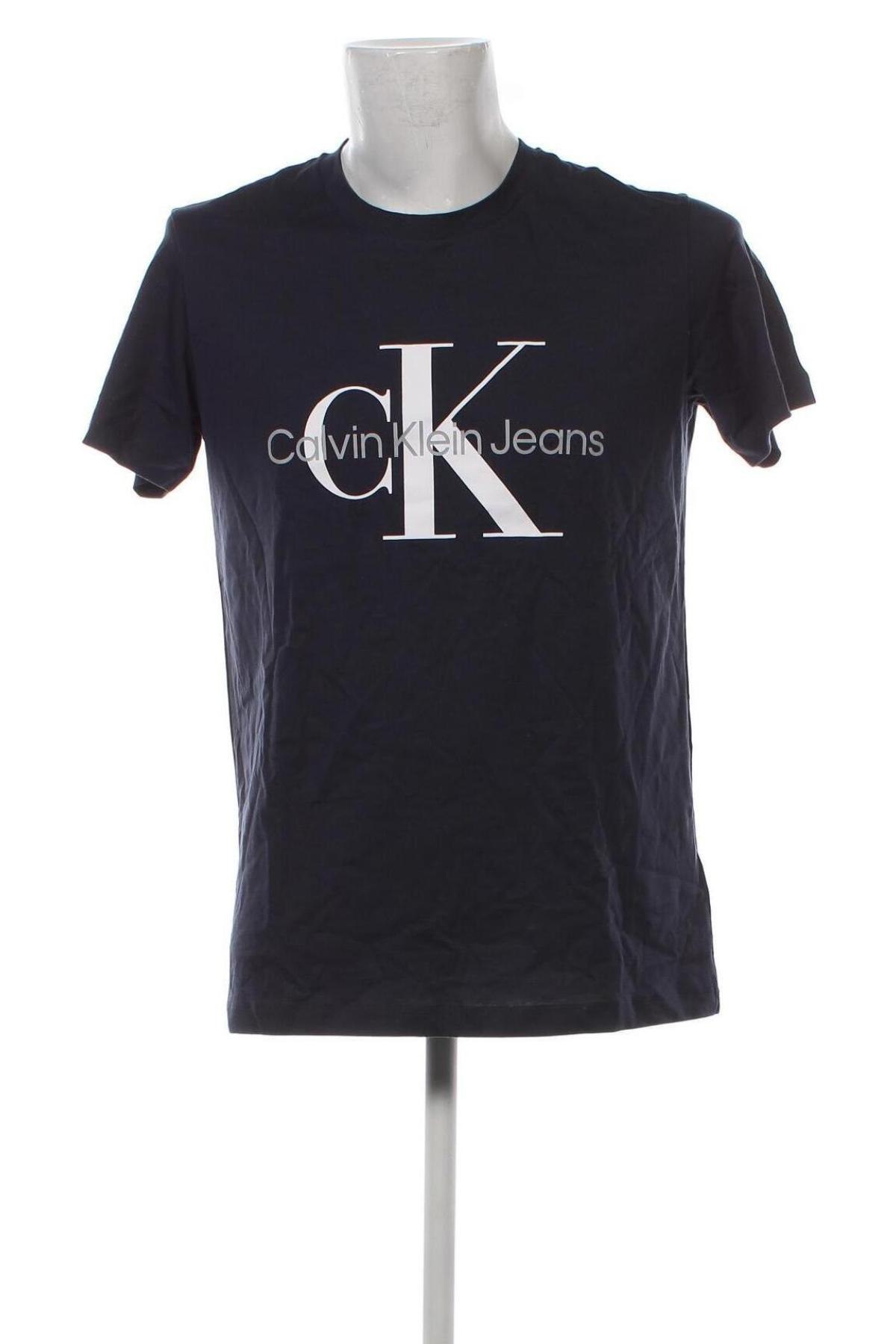 Herren T-Shirt Calvin Klein Jeans, Größe XL, Farbe Blau, Preis 46,65 €