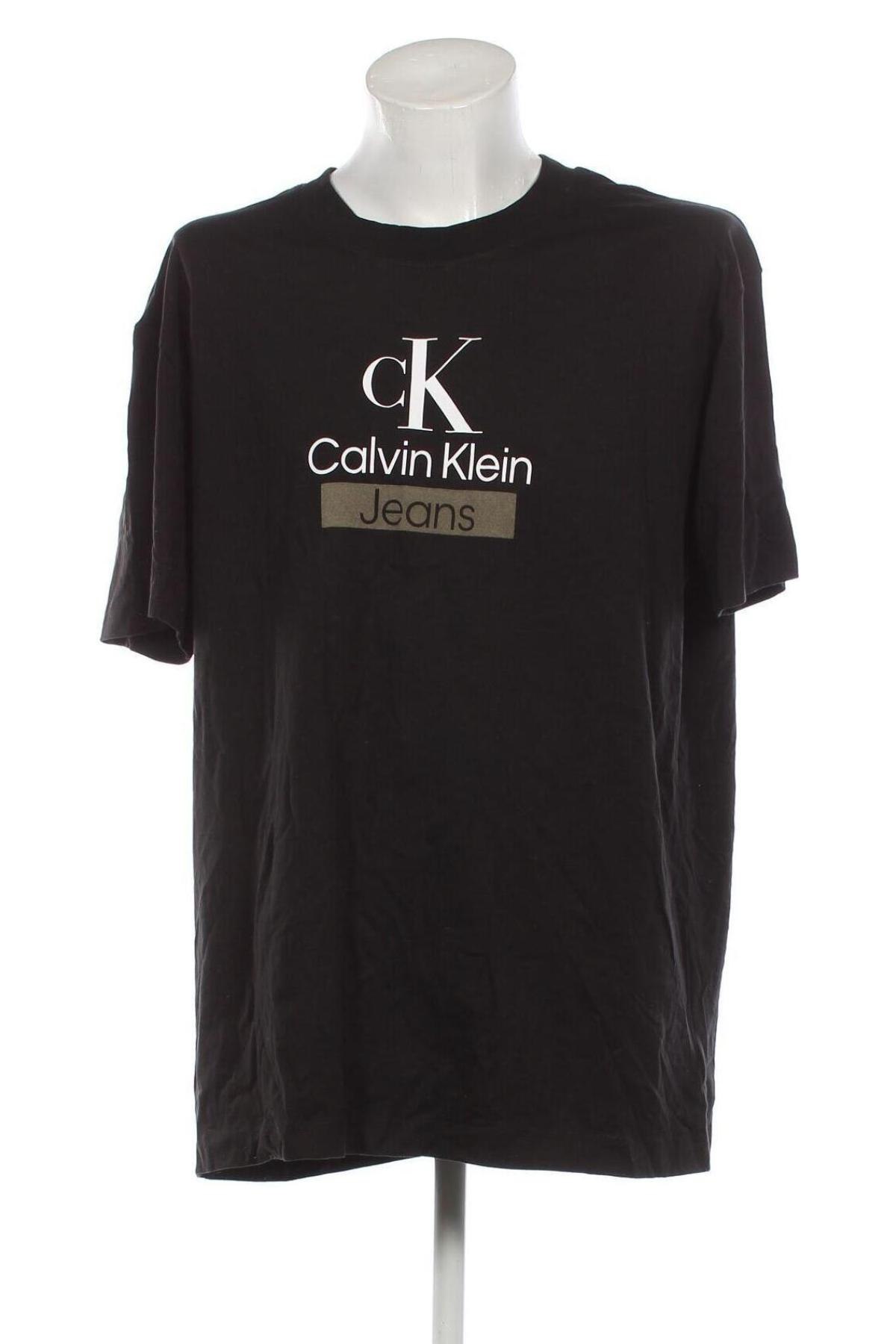 Herren T-Shirt Calvin Klein Jeans, Größe 3XL, Farbe Schwarz, Preis € 39,69
