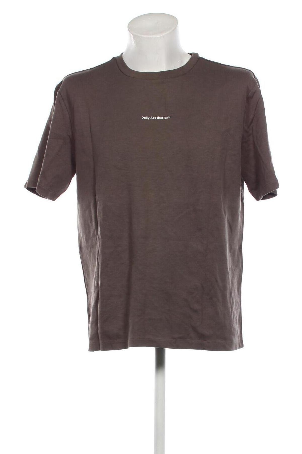 Ανδρικό t-shirt DAILY AESTHETIKZ, Μέγεθος M, Χρώμα Γκρί, Τιμή 8,66 €