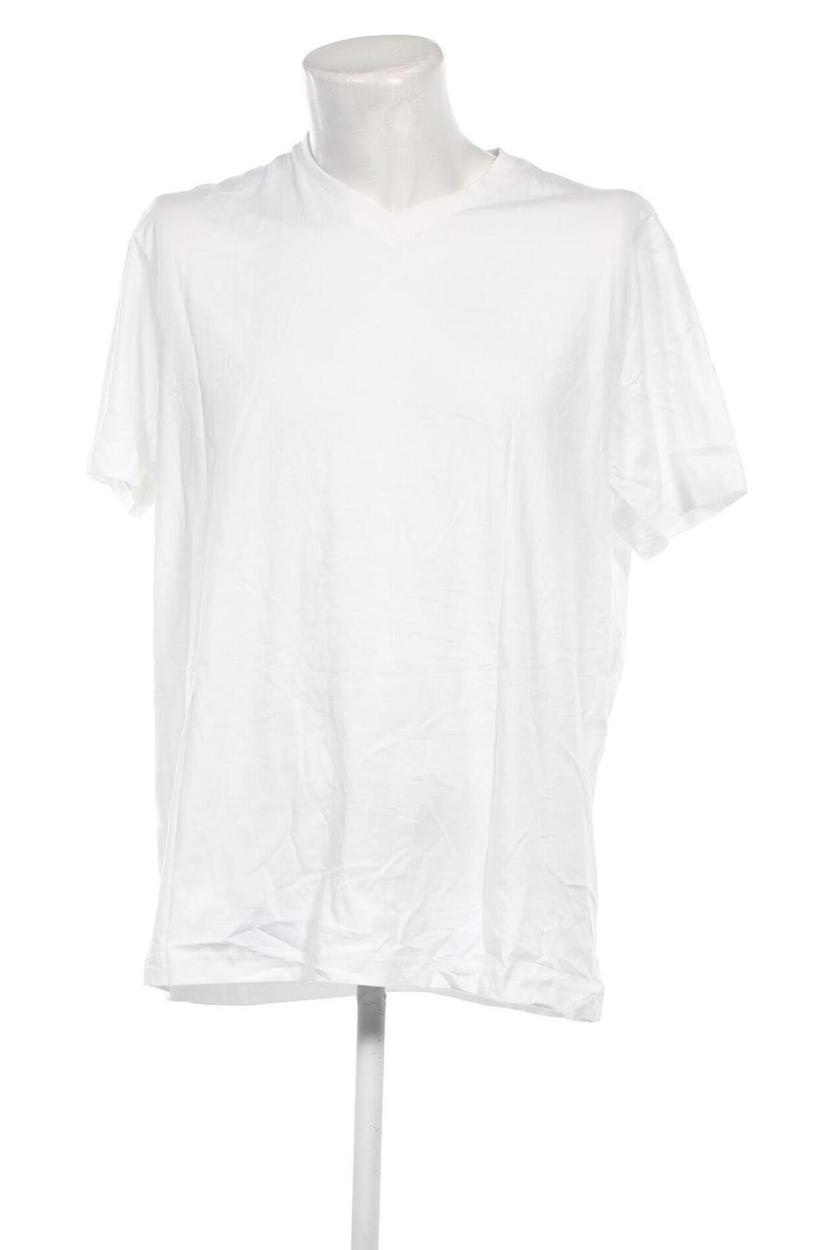 Мъжка тениска Dressmann, Размер XXL, Цвят Бял, Цена 14,00 лв.