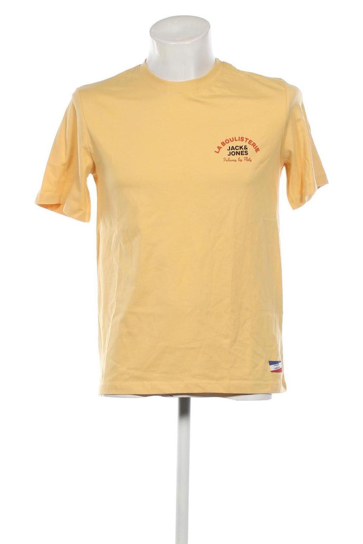 Мъжка тениска Jack & Jones, Размер S, Цвят Жълт, Цена 13,95 лв.