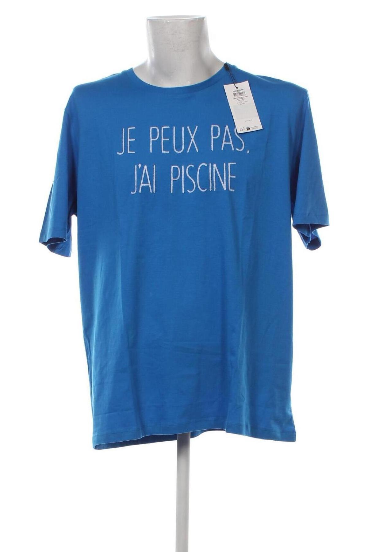 Férfi póló Jack & Jones PREMIUM, Méret XXL, Szín Kék, Ár 6 554 Ft