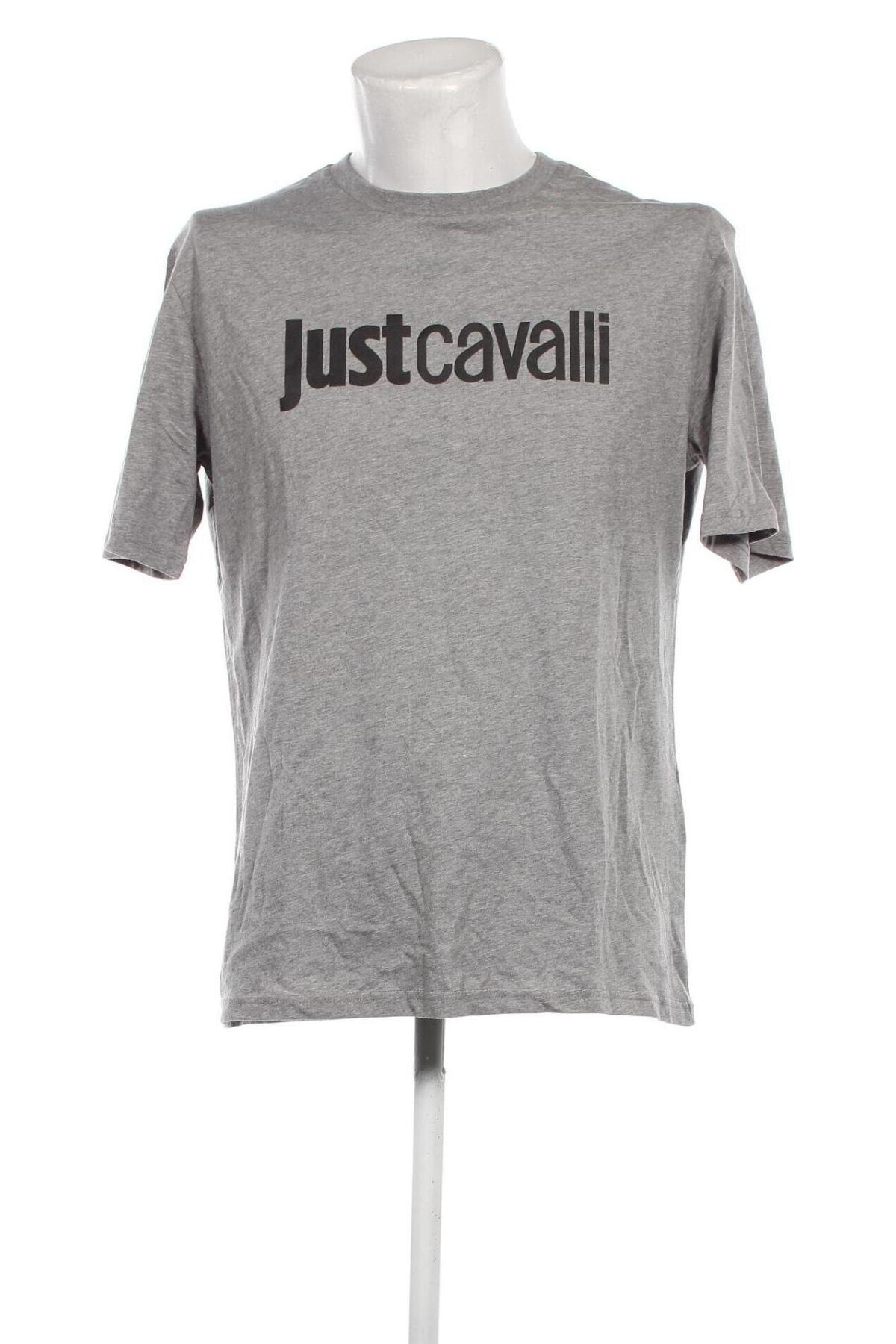 Tricou de bărbați Just Cavalli, Mărime M, Culoare Gri, Preț 375,00 Lei