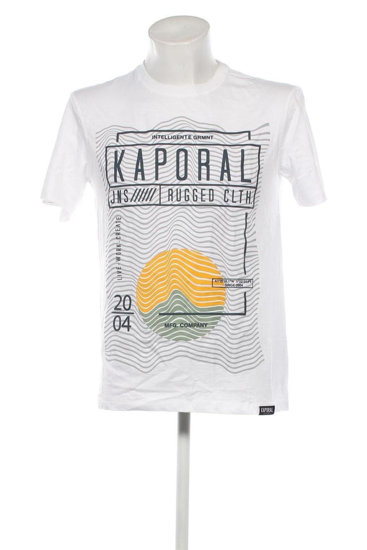 Herren T-Shirt Kaporal, Größe L, Farbe Weiß, Preis 15,98 €