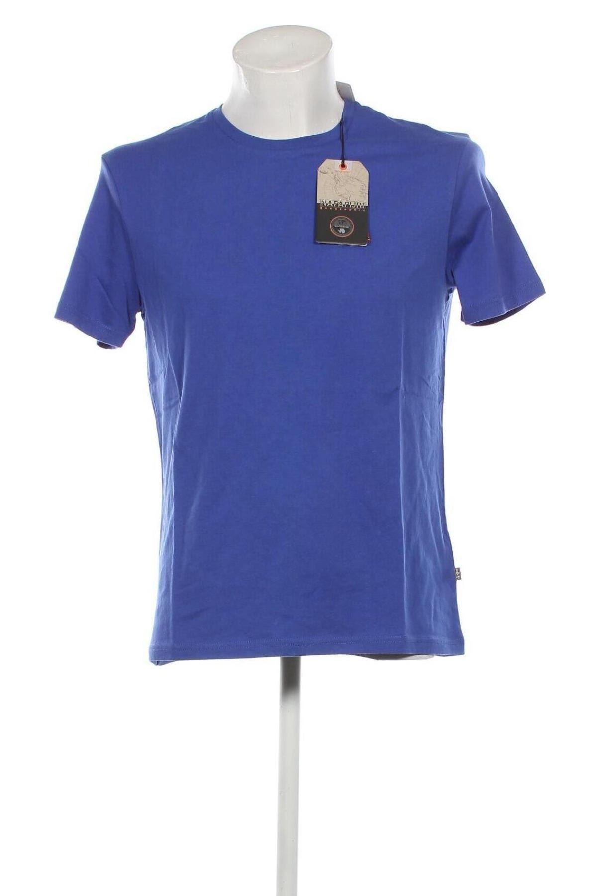 Herren T-Shirt Napapijri, Größe L, Farbe Blau, Preis 36,00 €