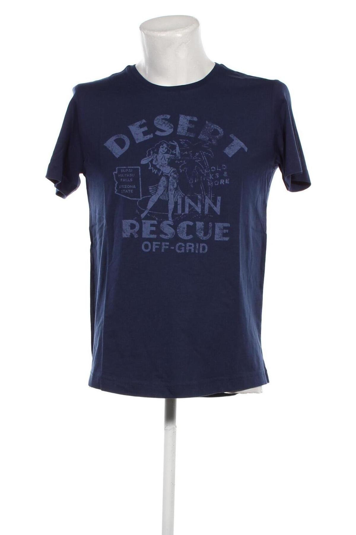 Ανδρικό t-shirt S.Oliver, Μέγεθος M, Χρώμα Μπλέ, Τιμή 15,98 €