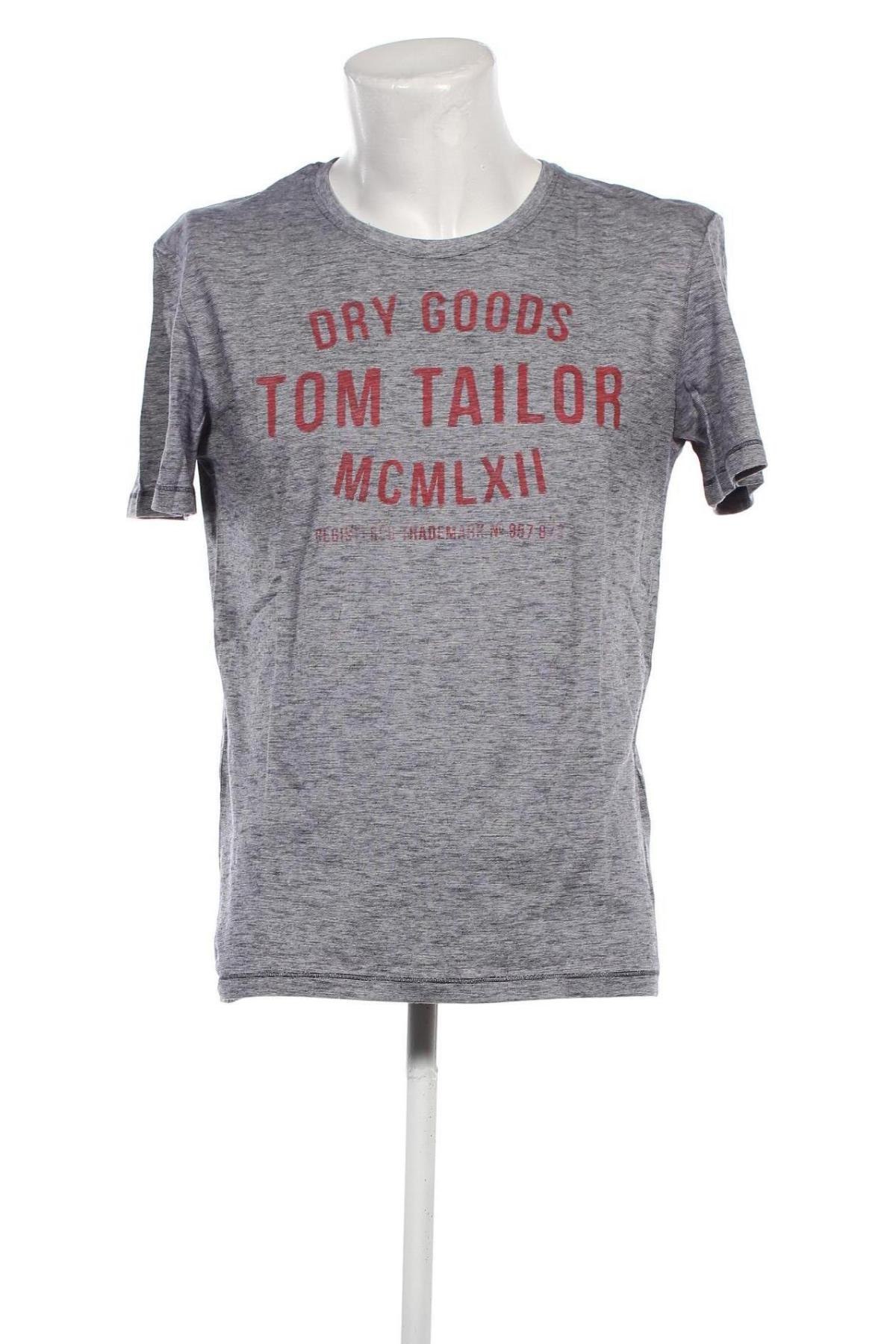 Мъжка тениска Tom Tailor, Размер M, Цвят Сив, Цена 15,19 лв.