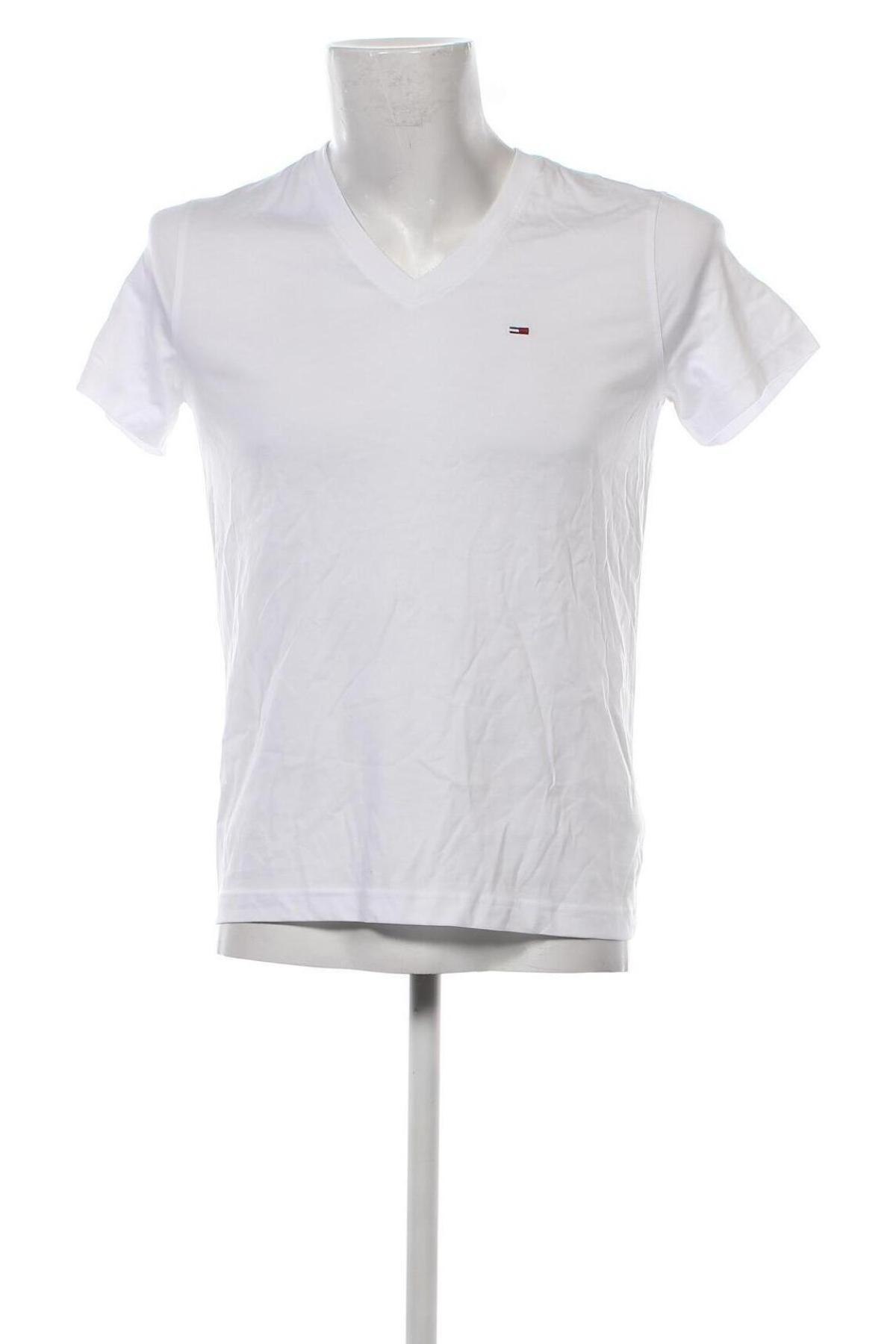 Herren T-Shirt Tommy Jeans, Größe S, Farbe Weiß, Preis 44,60 €