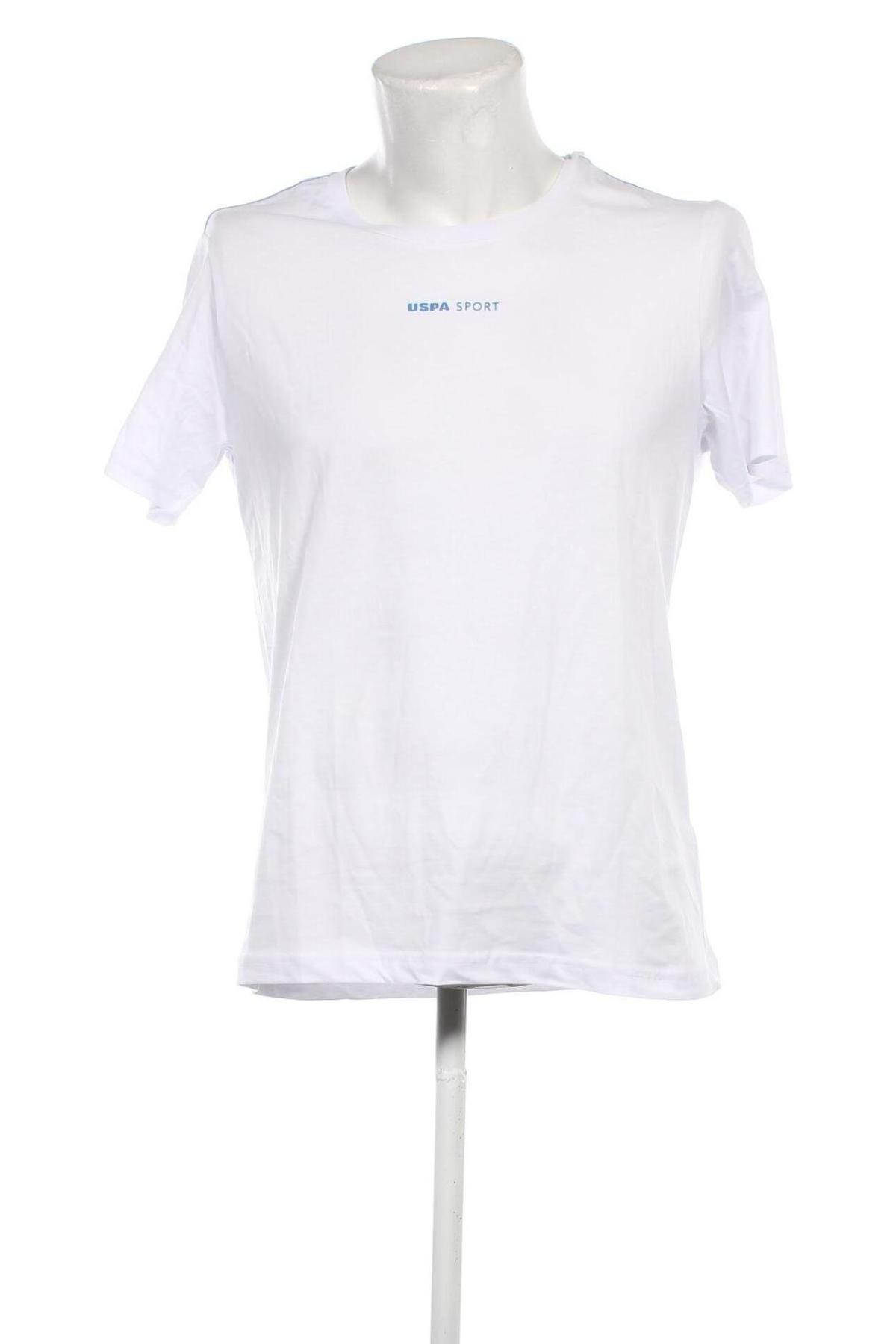 Мъжка тениска U.S. Polo Assn., Размер M, Цвят Бял, Цена 62,00 лв.
