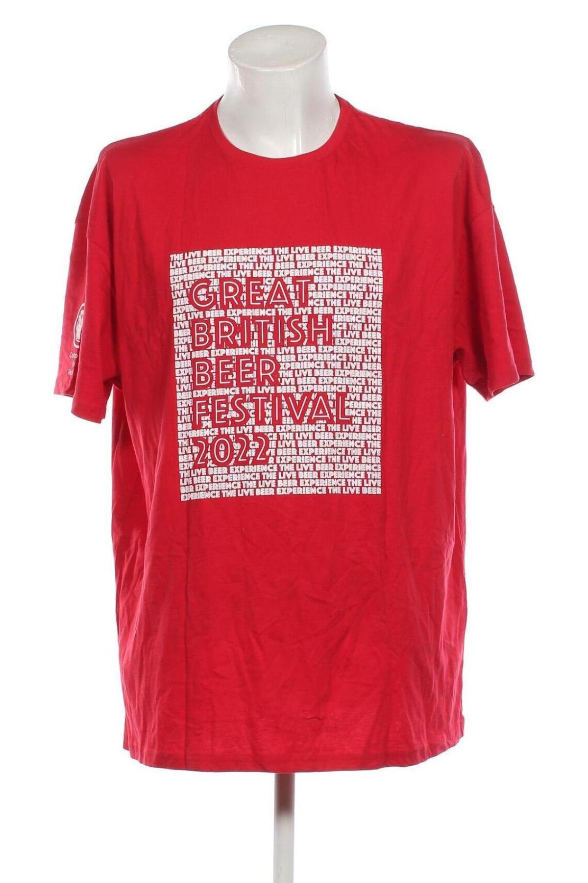 Herren T-Shirt Uneek, Größe 3XL, Farbe Rot, Preis 14,61 €