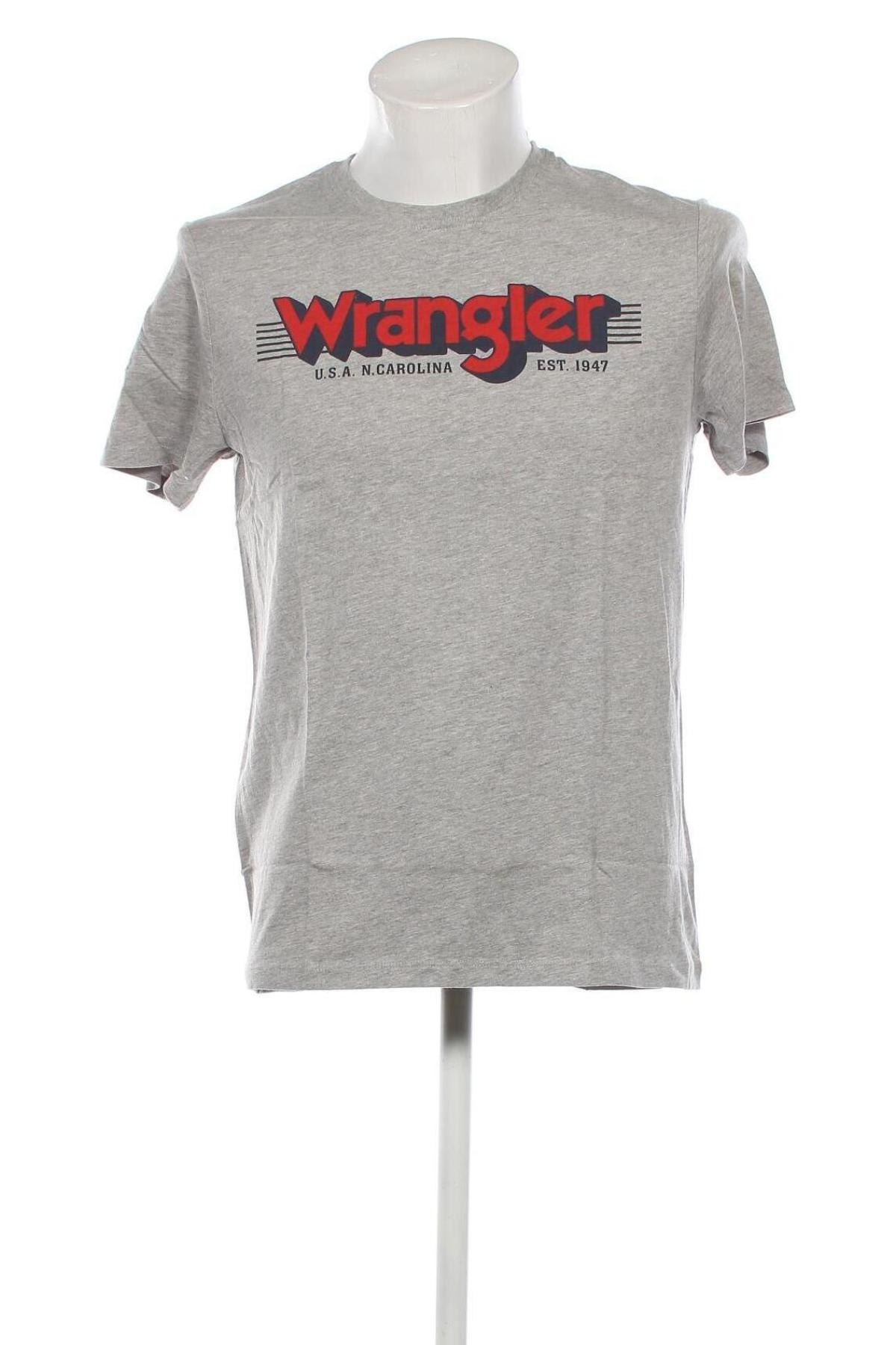 Herren T-Shirt Wrangler, Größe M, Farbe Grau, Preis 28,00 €