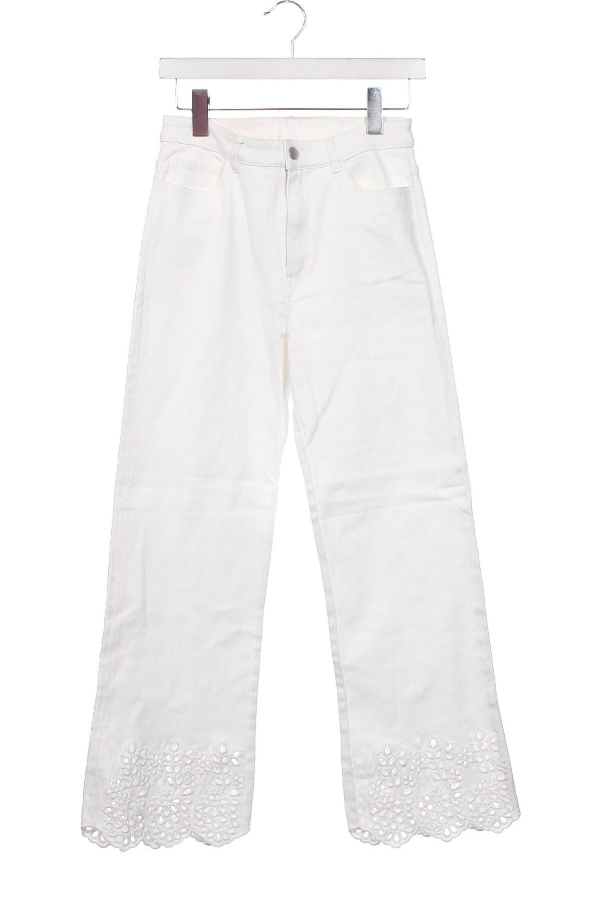 Męskie jeansy H&M Divided, Rozmiar S, Kolor Biały, Cena 36,18 zł