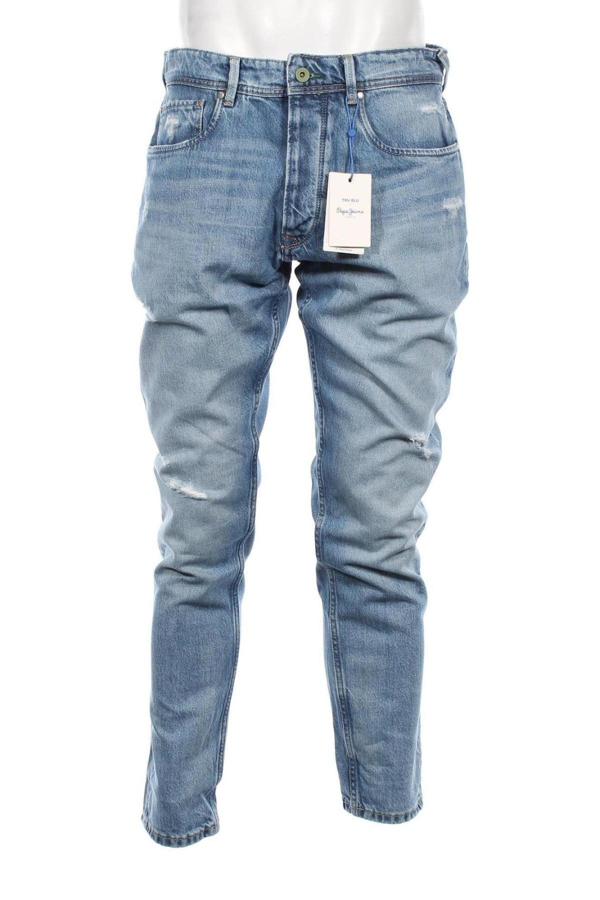 Мъжки дънки Pepe Jeans, Размер L, Цвят Син, Цена 73,96 лв.