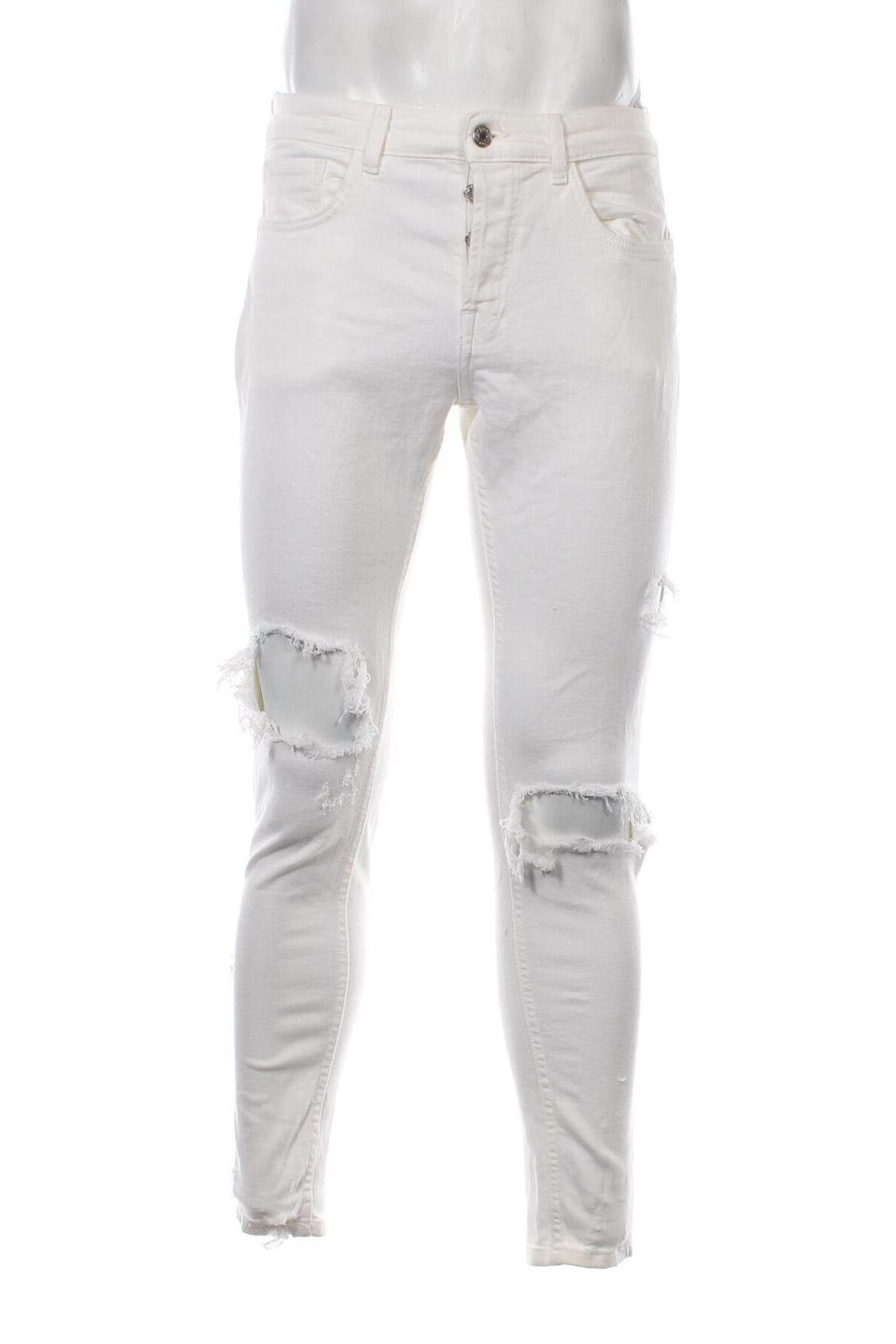 Herren Jeans Zara, Größe M, Farbe Weiß, Preis 26,41 €