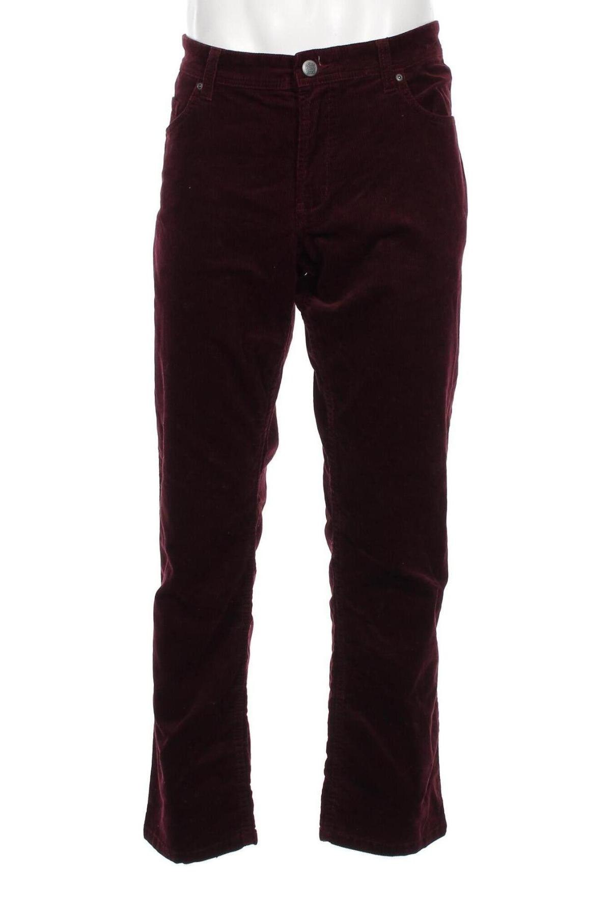 Pantaloni raiați de bărbați Canda, Mărime XL, Culoare Roșu, Preț 51,51 Lei