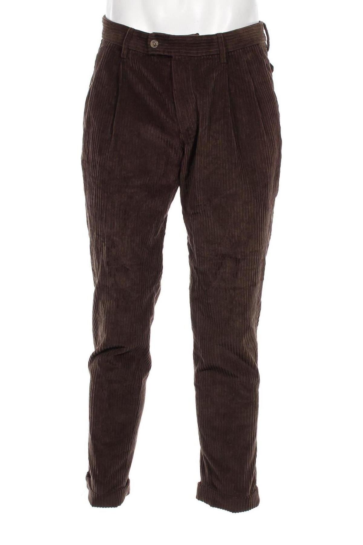 Pantaloni raiați de bărbați Hiltl, Mărime M, Culoare Maro, Preț 248,69 Lei