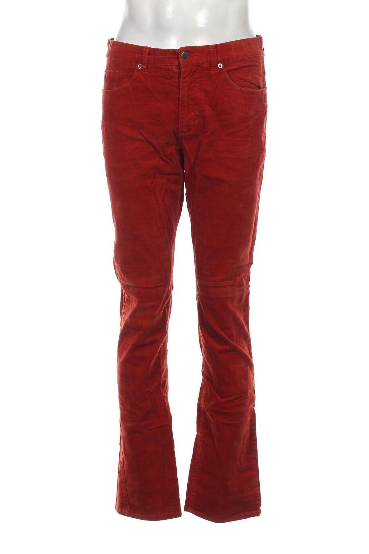 Pantaloni raiați de bărbați Jbc, Mărime M, Culoare Roșu, Preț 95,39 Lei