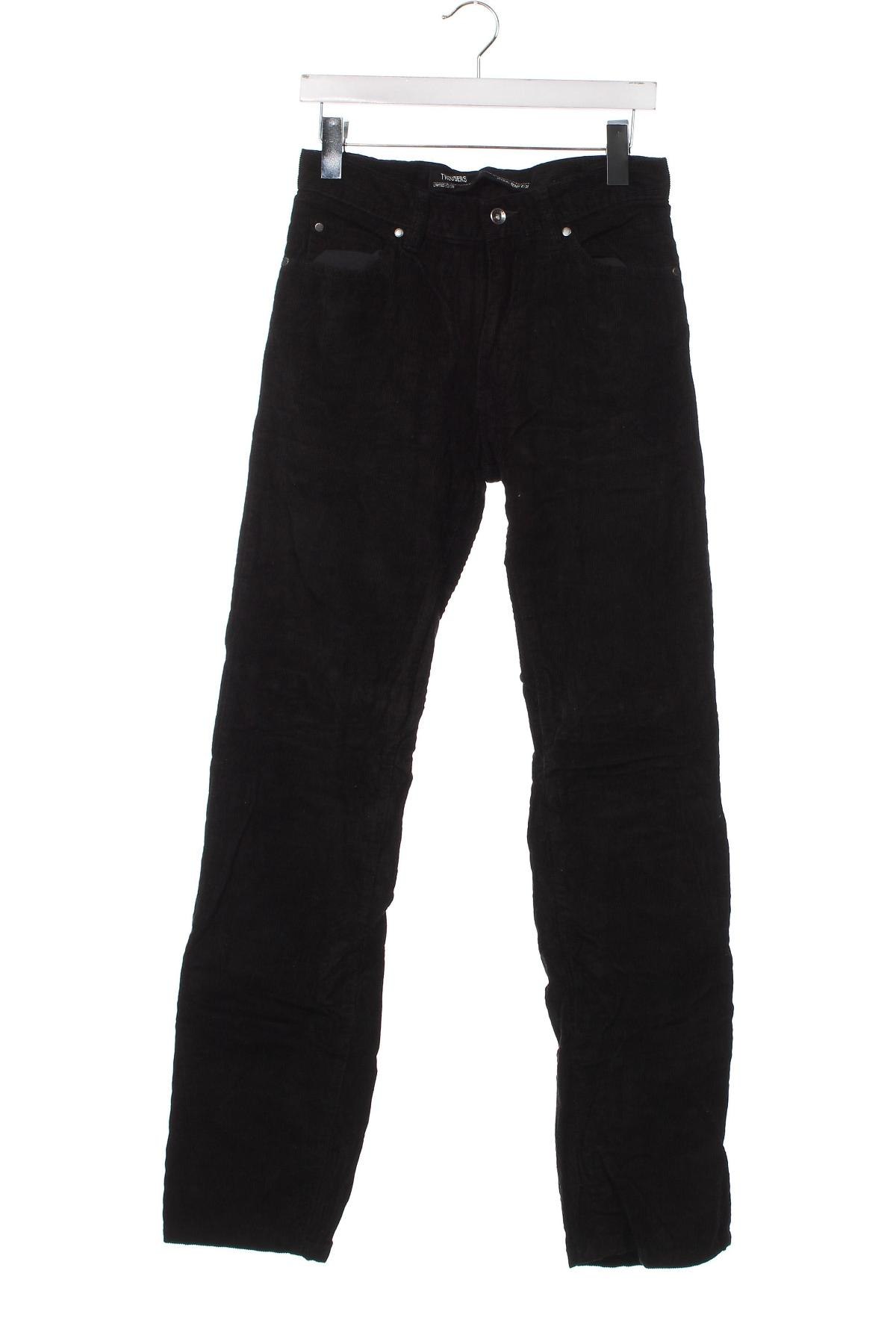 Ανδρικό κοτλέ παντελόνι Tex, Μέγεθος S, Χρώμα Μαύρο, Τιμή 6,64 €