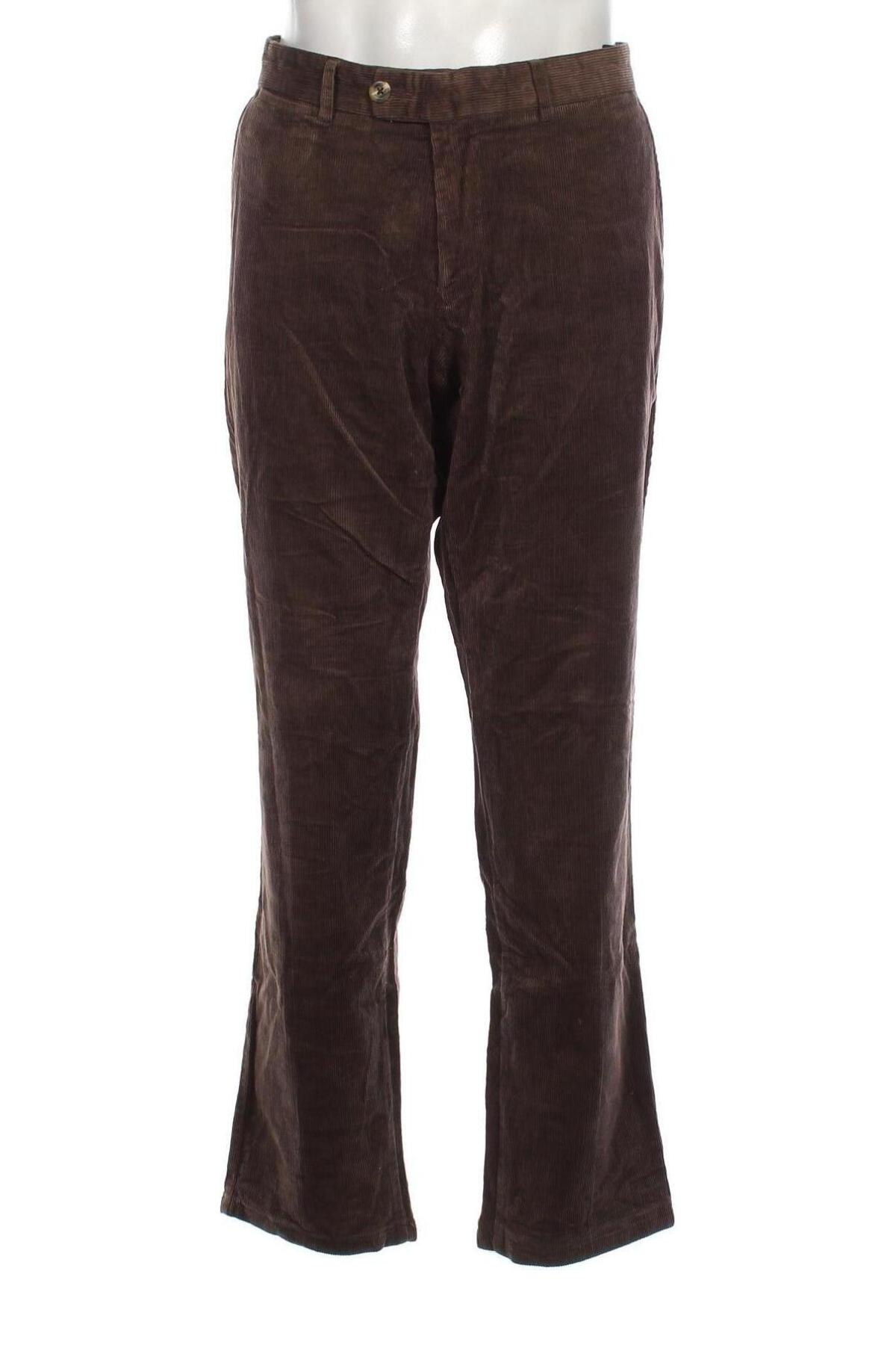 Pantaloni raiați de bărbați Tommy Hilfiger, Mărime L, Culoare Maro, Preț 47,37 Lei