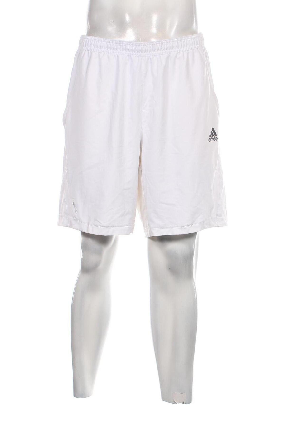 Мъжки къс панталон Adidas, Размер L, Цвят Бял, Цена 34,00 лв.