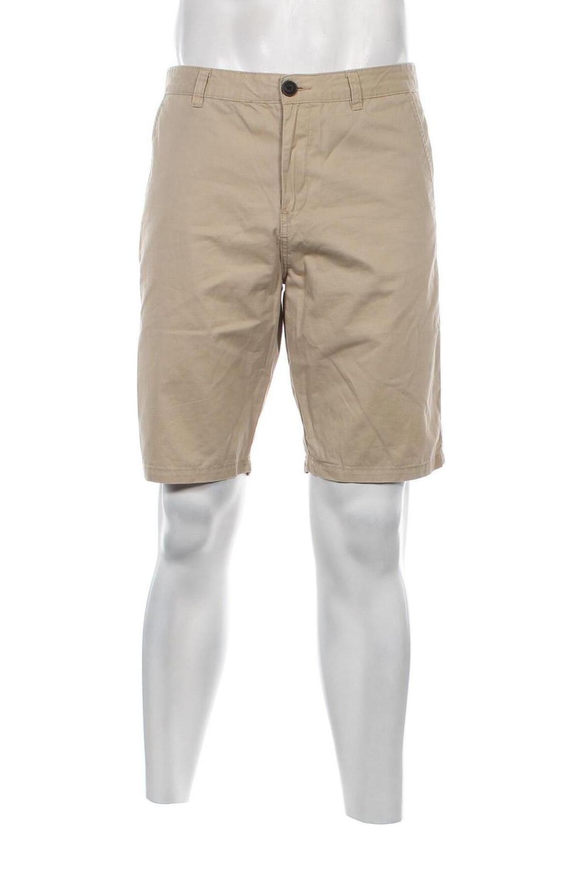Pantaloni scurți de bărbați Bershka, Mărime L, Culoare Bej, Preț 63,78 Lei