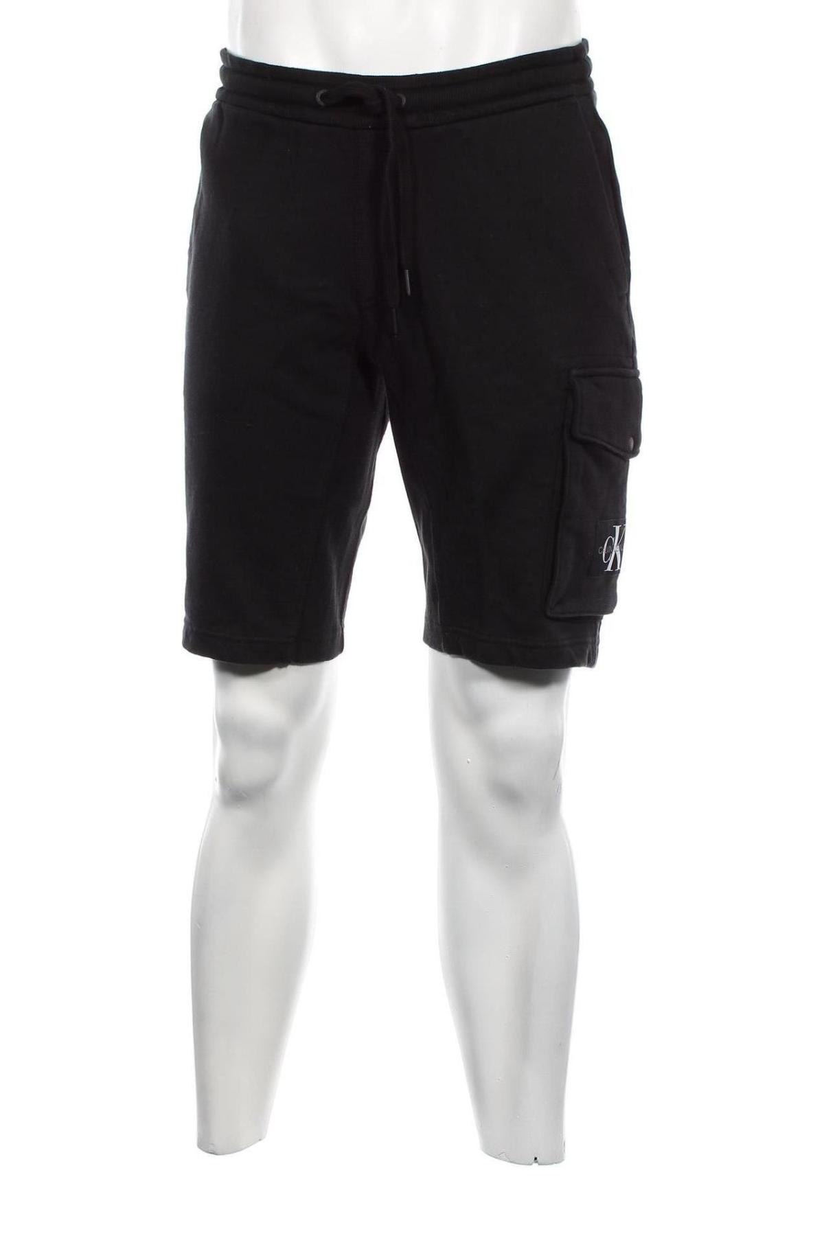 Pantaloni scurți de bărbați Calvin Klein Jeans, Mărime XS, Culoare Negru, Preț 355,26 Lei