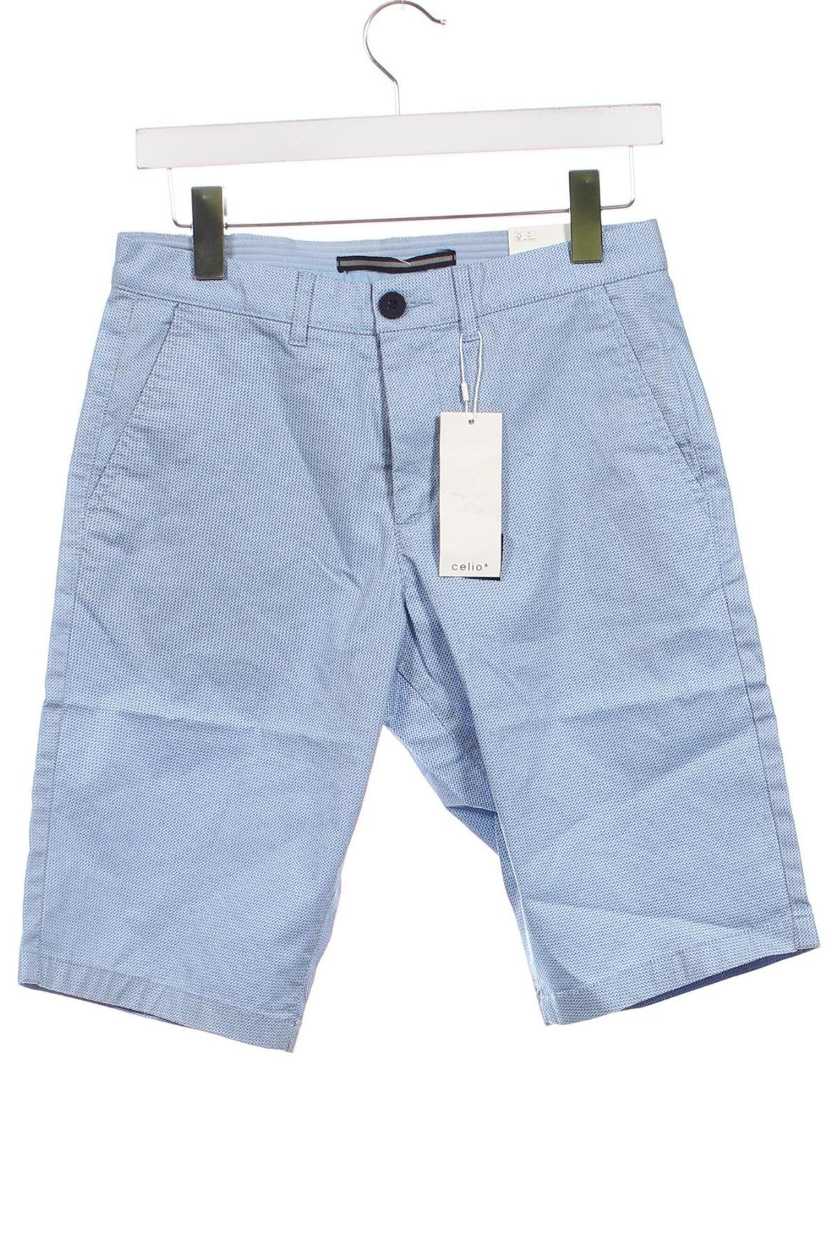 Ανδρικό κοντό παντελόνι Celio, Μέγεθος XS, Χρώμα Μπλέ, Τιμή 7,22 €