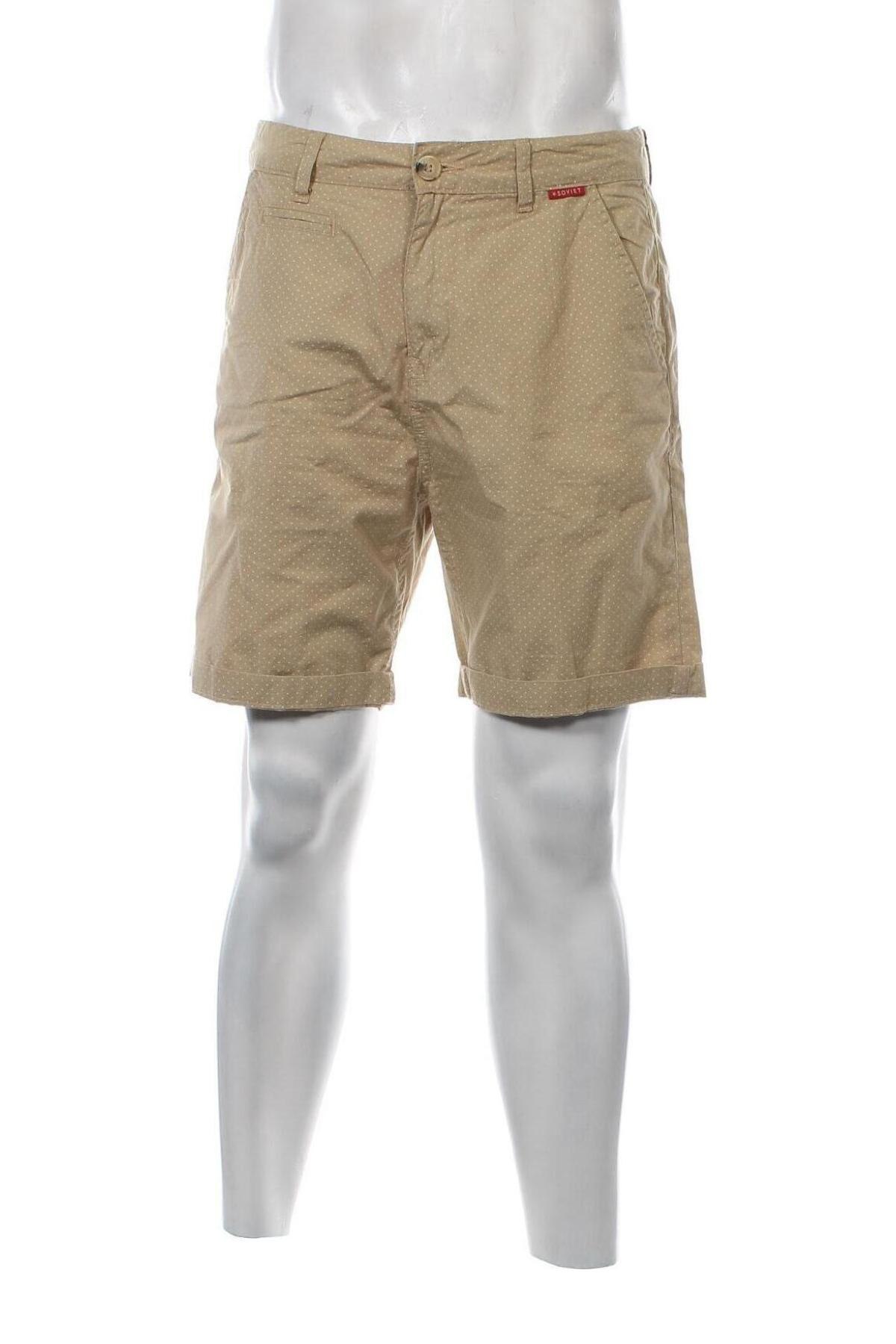 Ανδρικό κοντό παντελόνι Soviet, Μέγεθος M, Χρώμα  Μπέζ, Τιμή 6,63 €
