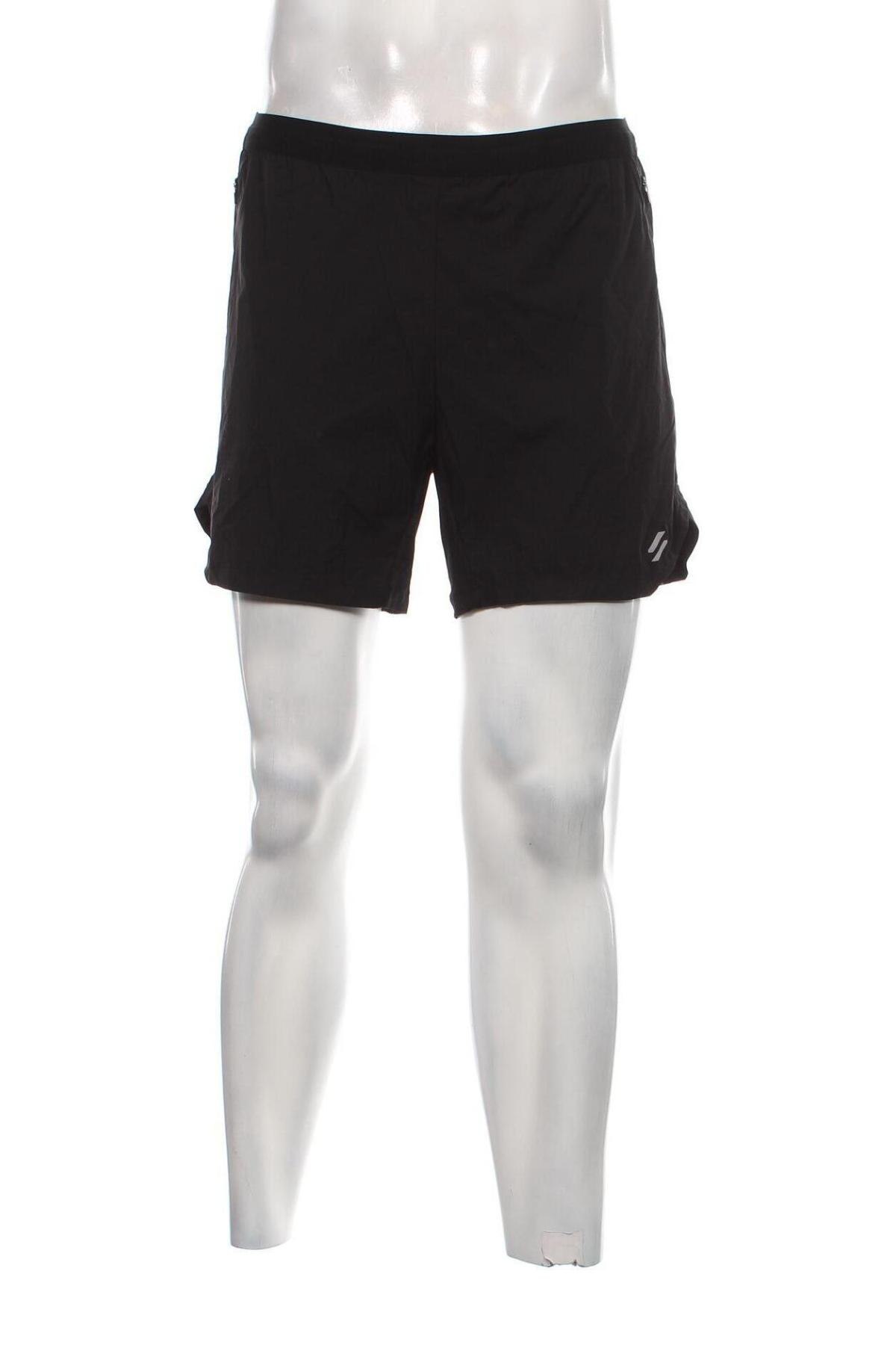 Ανδρικό κοντό παντελόνι Superdry, Μέγεθος M, Χρώμα Μαύρο, Τιμή 14,43 €