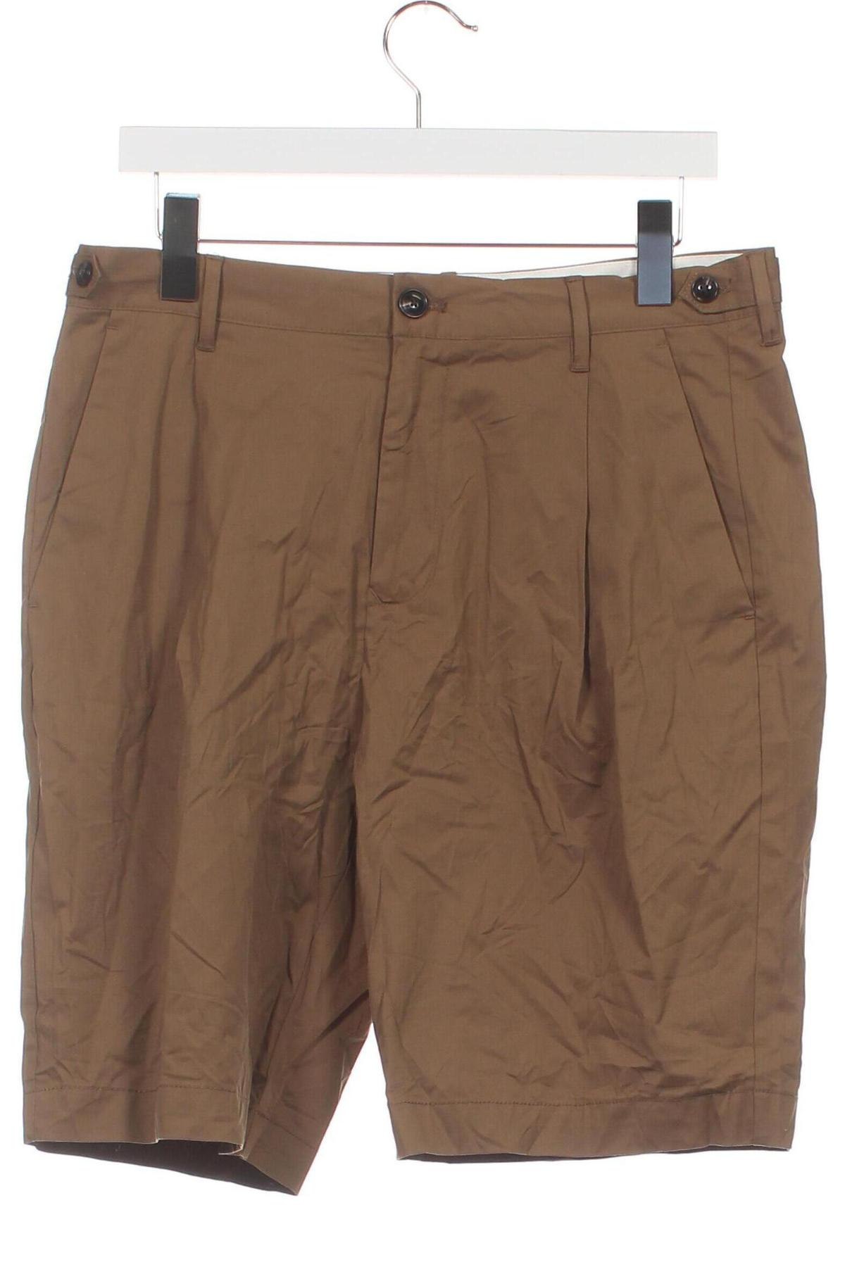 Мъжки къс панталон Zara, Размер S, Цвят Бежов, Цена 10,80 лв.