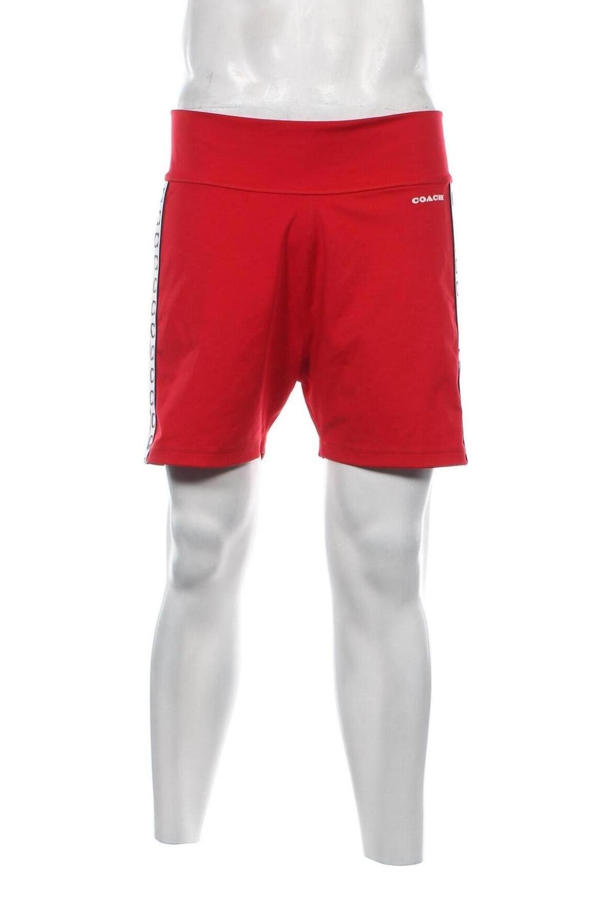 Мъжки къс панталон Coach, Размер L, Цвят Червен, Цена 65,49 лв.