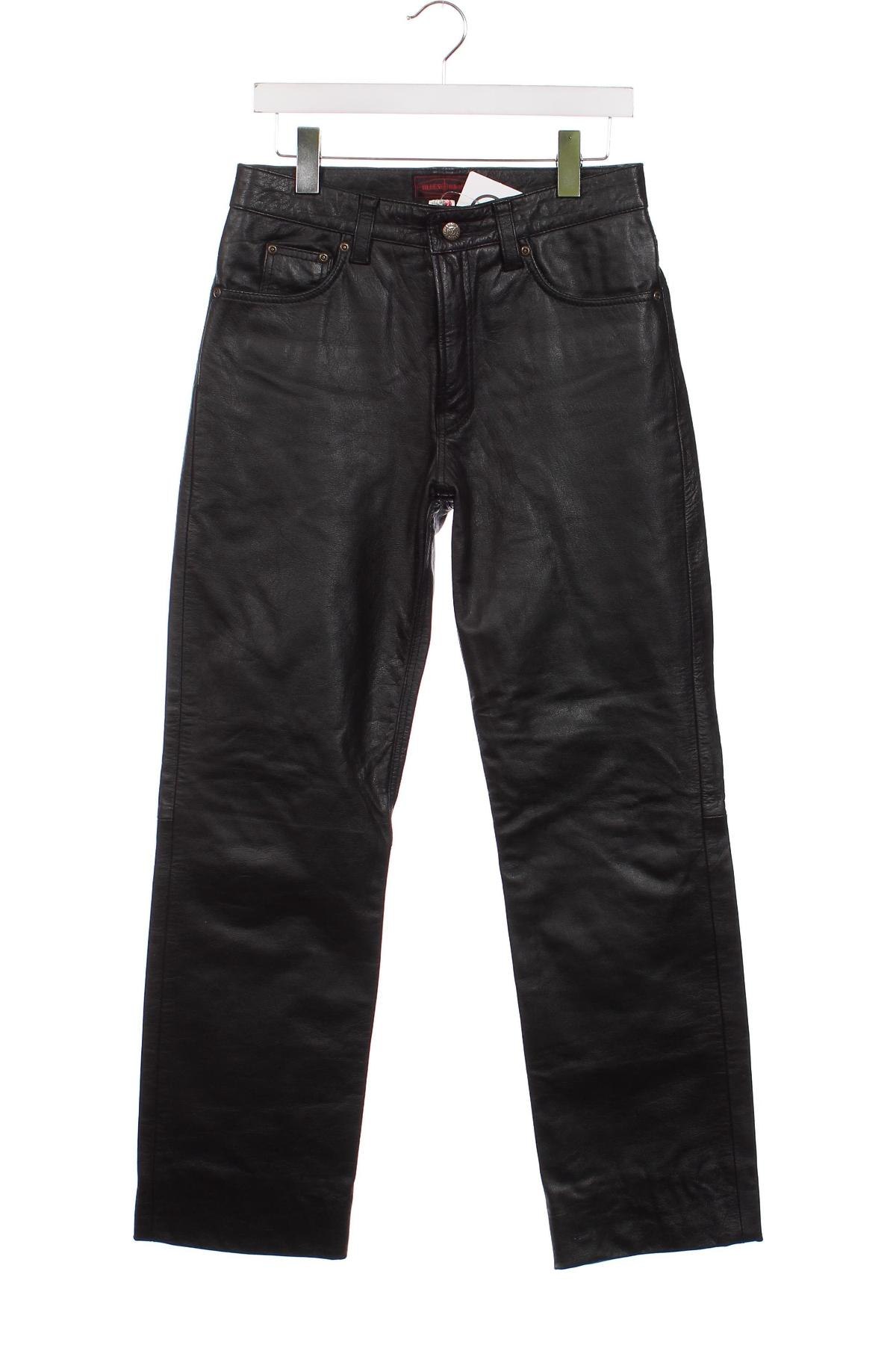 Мъжки кожен панталон, Размер S, Цвят Черен, Цена 107,00 лв.