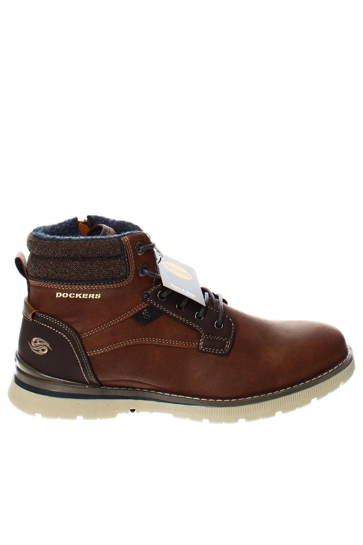 Мъжки обувки Dockers by Gerli, Размер 45, Цвят Кафяв, Цена 47,12 лв.