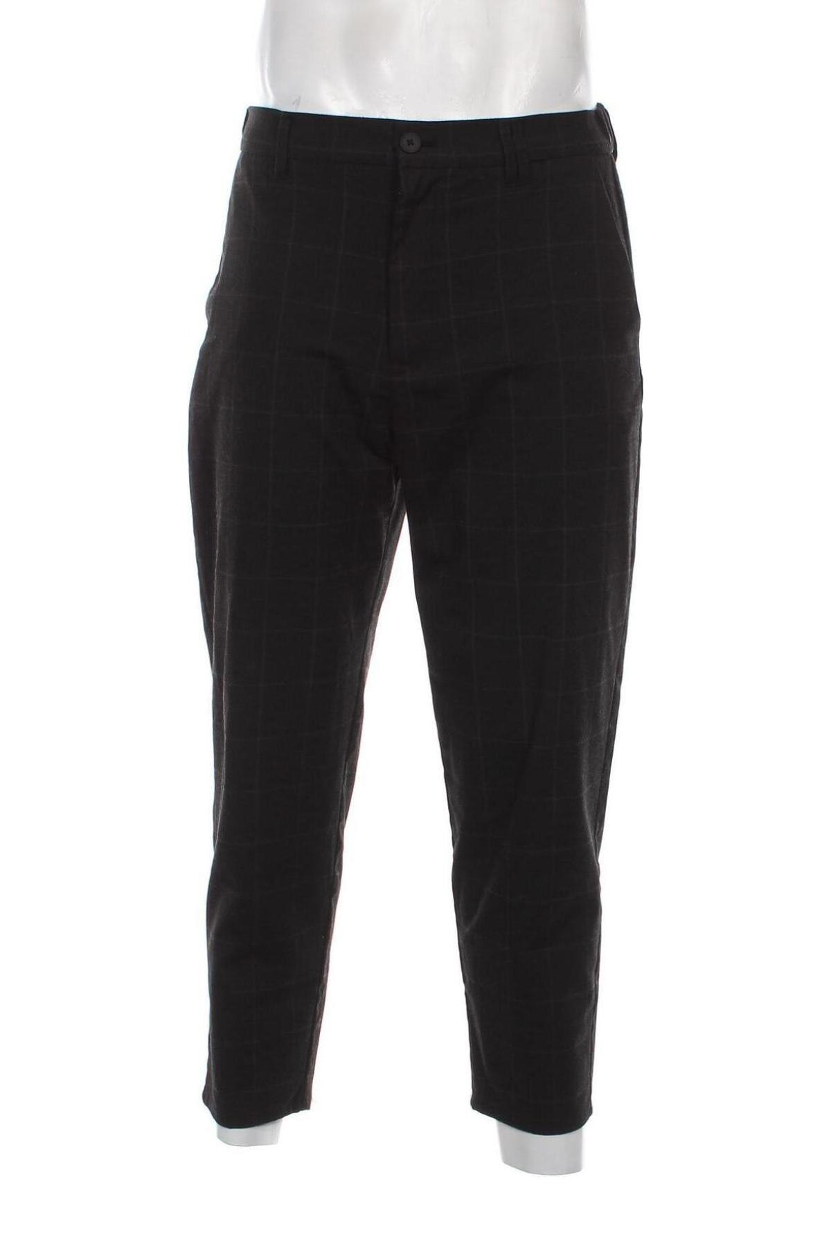 Мъжки панталон Bershka, Размер M, Цвят Черен, Цена 14,08 лв.