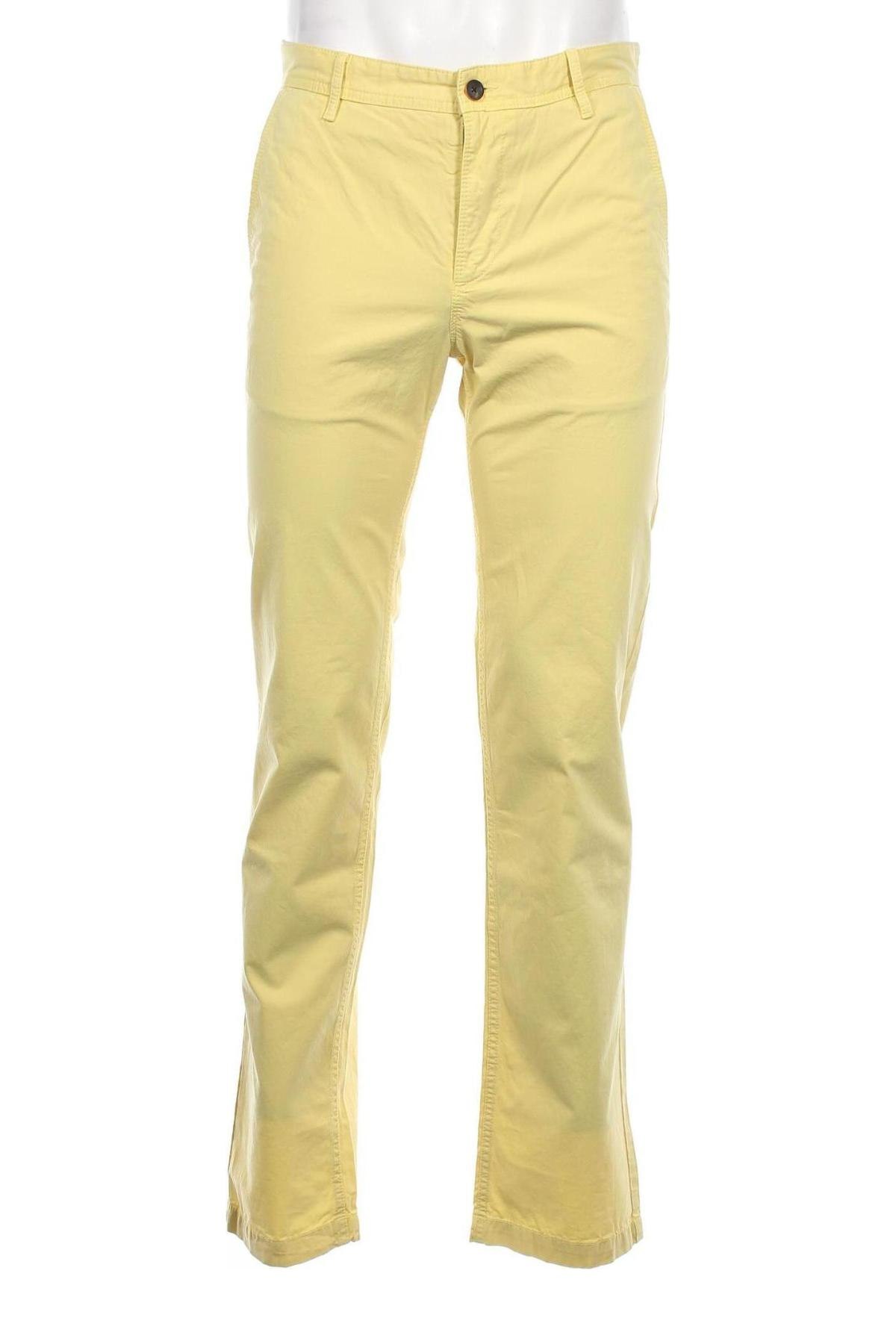 Мъжки панталон Boss Orange, Размер M, Цвят Жълт, Цена 116,84 лв.