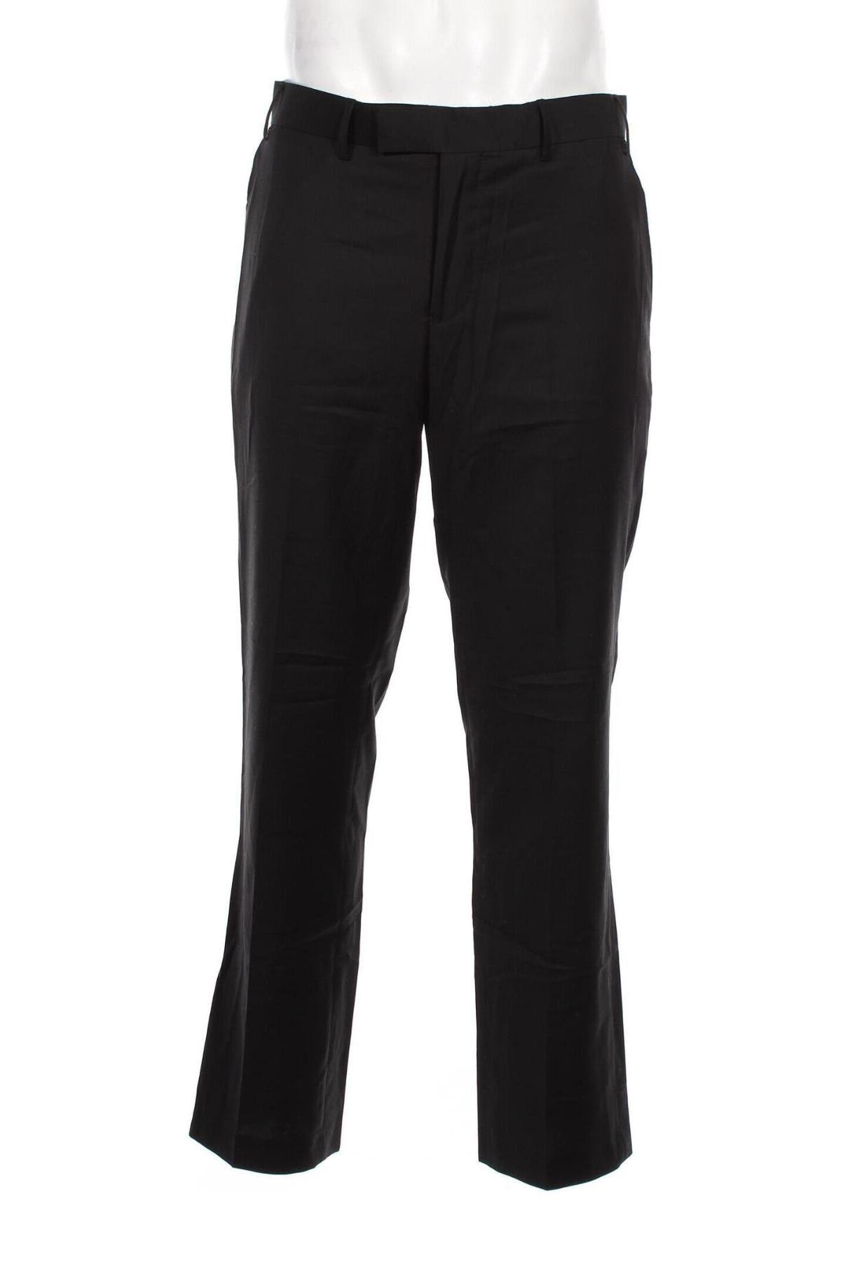 Мъжки панталон Dressmann, Размер L, Цвят Черен, Цена 9,43 лв.