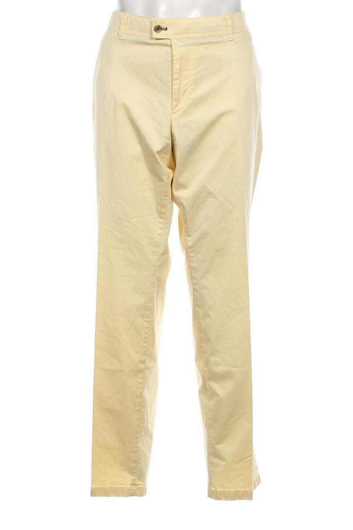 Męskie spodnie Eurex by Brax, Rozmiar 3XL, Kolor Żółty, Cena 257,48 zł