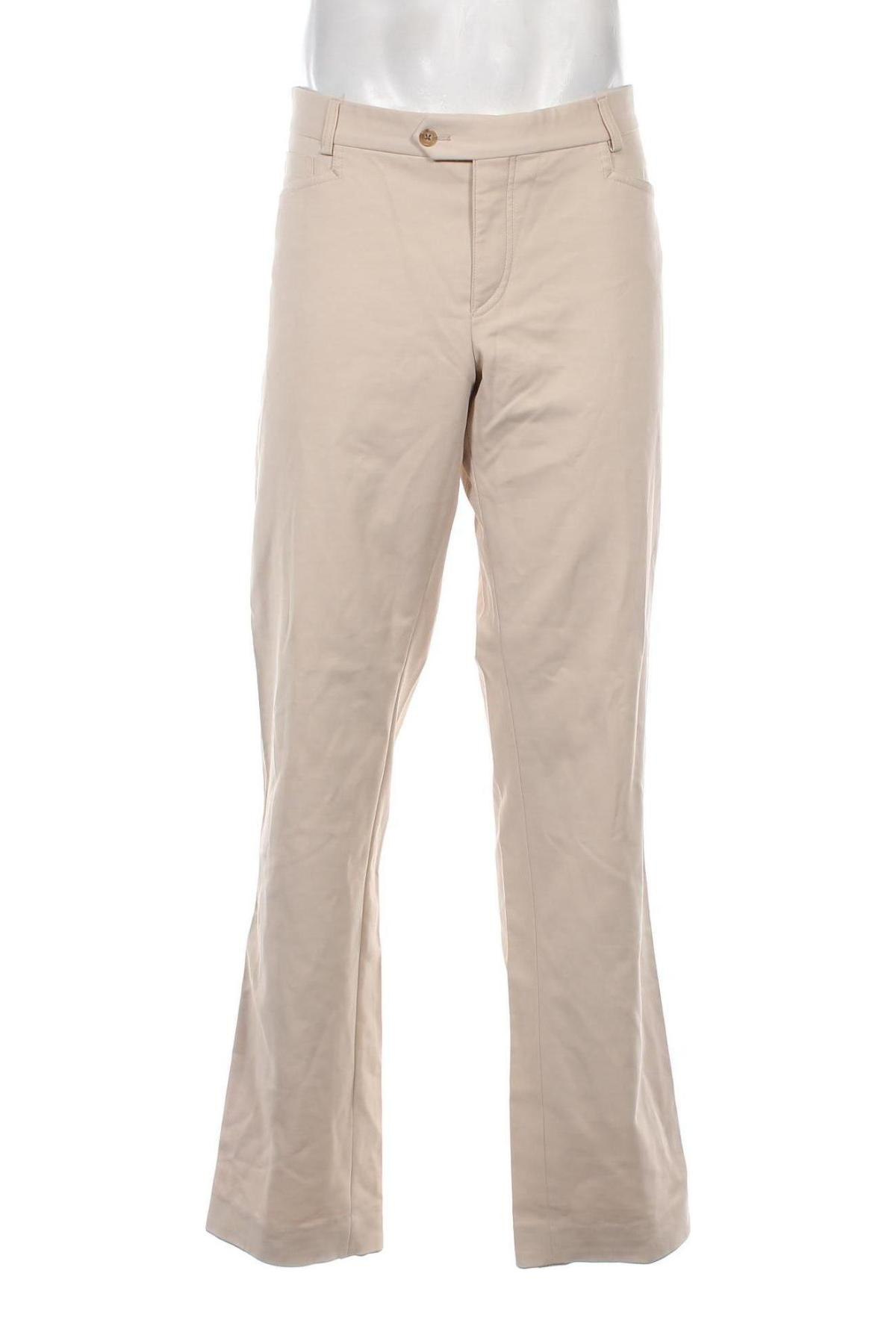 Pantaloni de bărbați Lanificio F.lli Cerruti, Mărime L, Culoare Bej, Preț 77,55 Lei