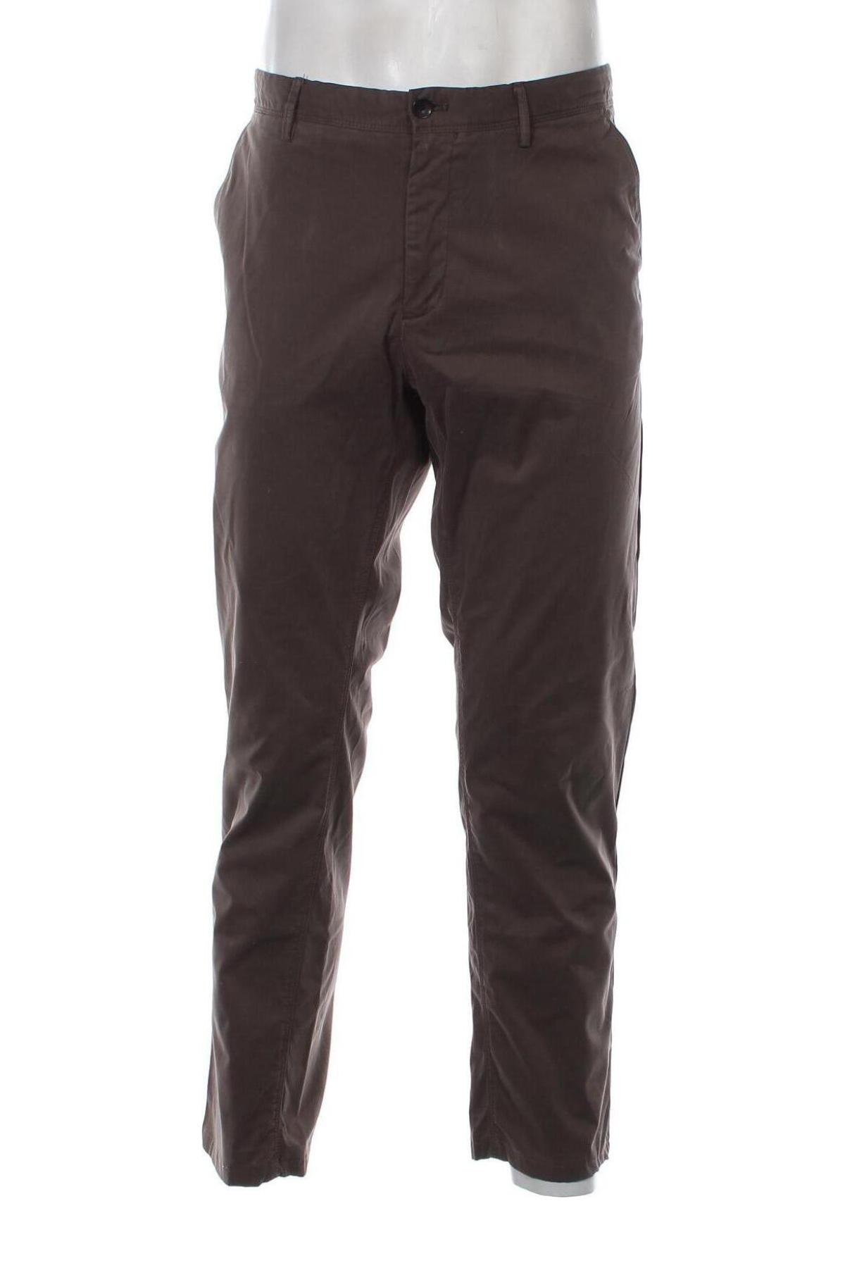 Мъжки панталон Massimo Dutti, Размер L, Цвят Сив, Цена 37,54 лв.