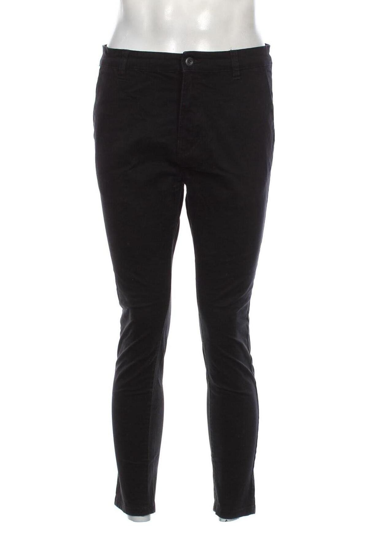 Мъжки панталон Pull&Bear, Размер M, Цвят Черен, Цена 8,99 лв.
