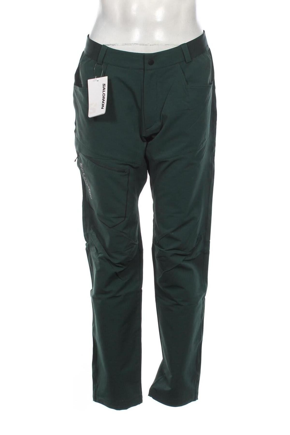 Мъжки панталон Salomon, Размер L, Цвят Зелен, Цена 102,00 лв.