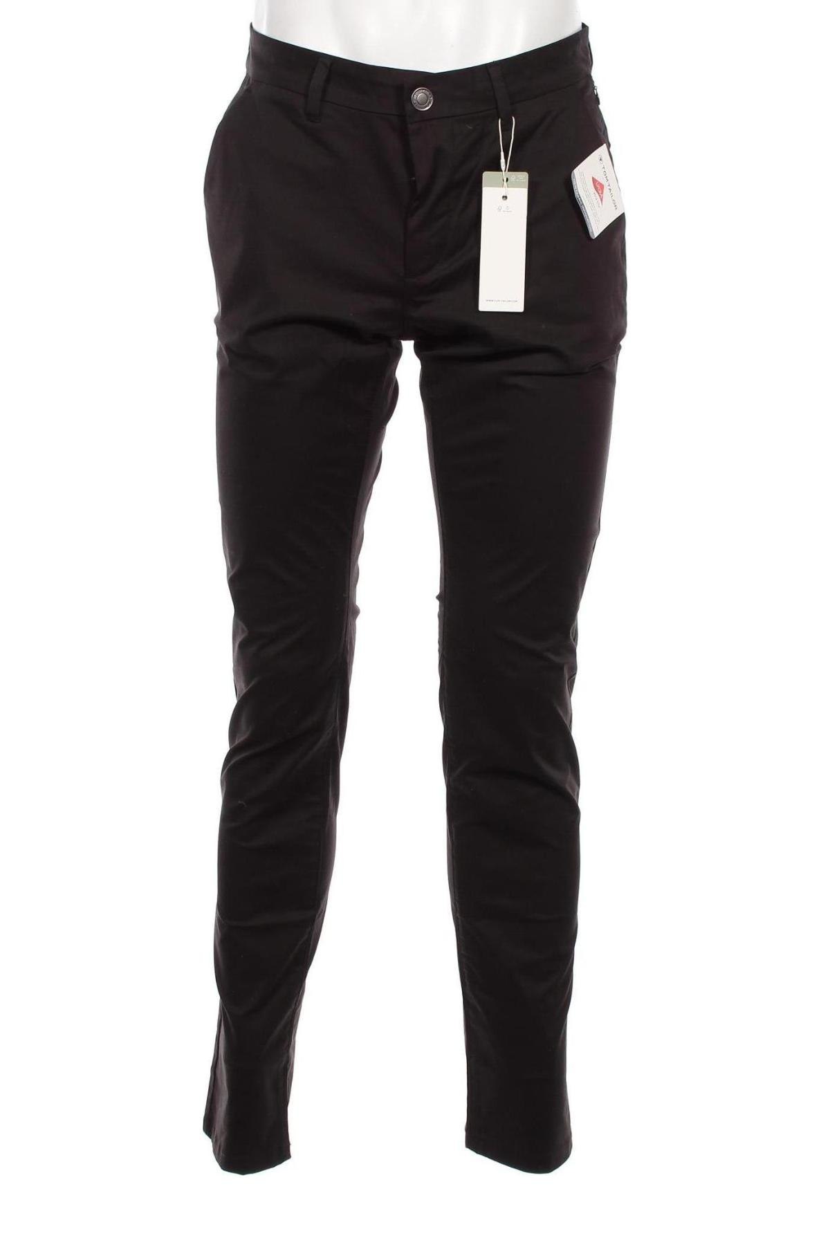 Мъжки панталон Tom Tailor, Размер M, Цвят Черен, Цена 26,04 лв.
