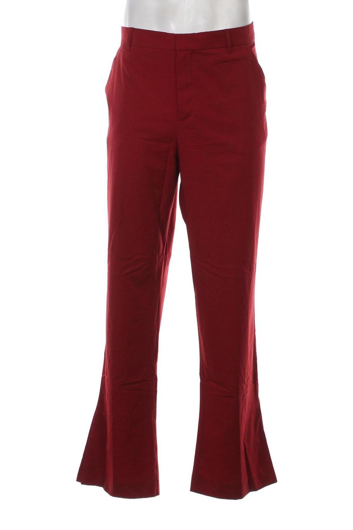 Мъжки панталон Zara, Размер XL, Цвят Червен, Цена 7,02 лв.