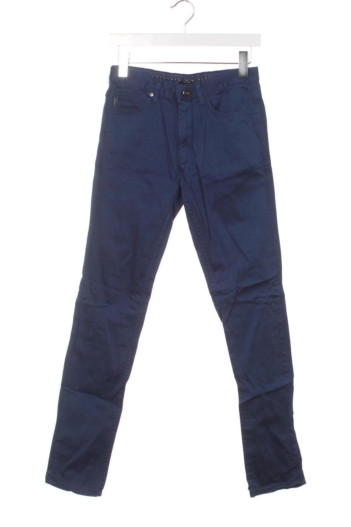 Pantaloni de bărbați Zara, Mărime S, Culoare Albastru, Preț 31,98 Lei