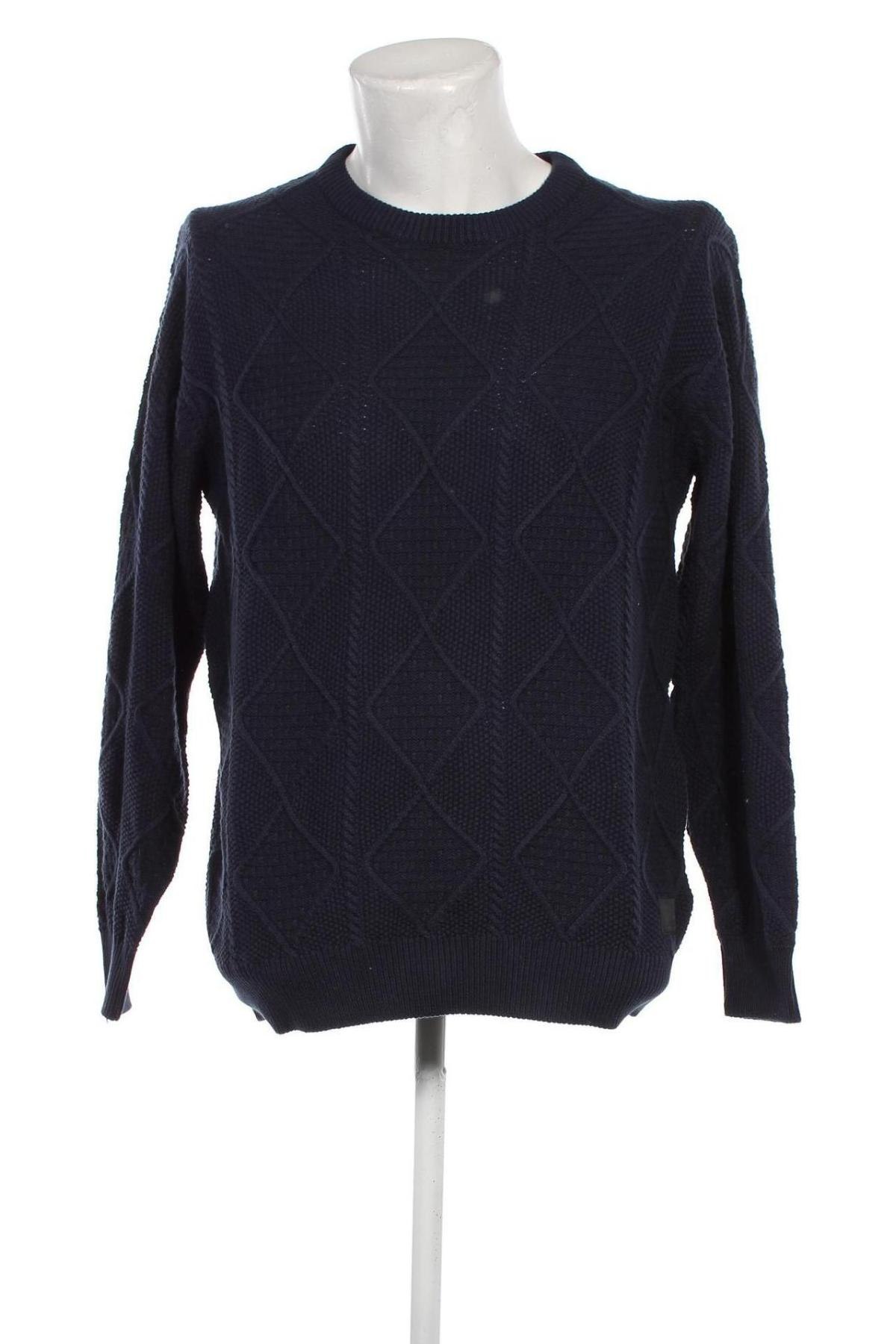 Ανδρικό πουλόβερ ! Solid, Μέγεθος M, Χρώμα Μπλέ, Τιμή 17,86 €