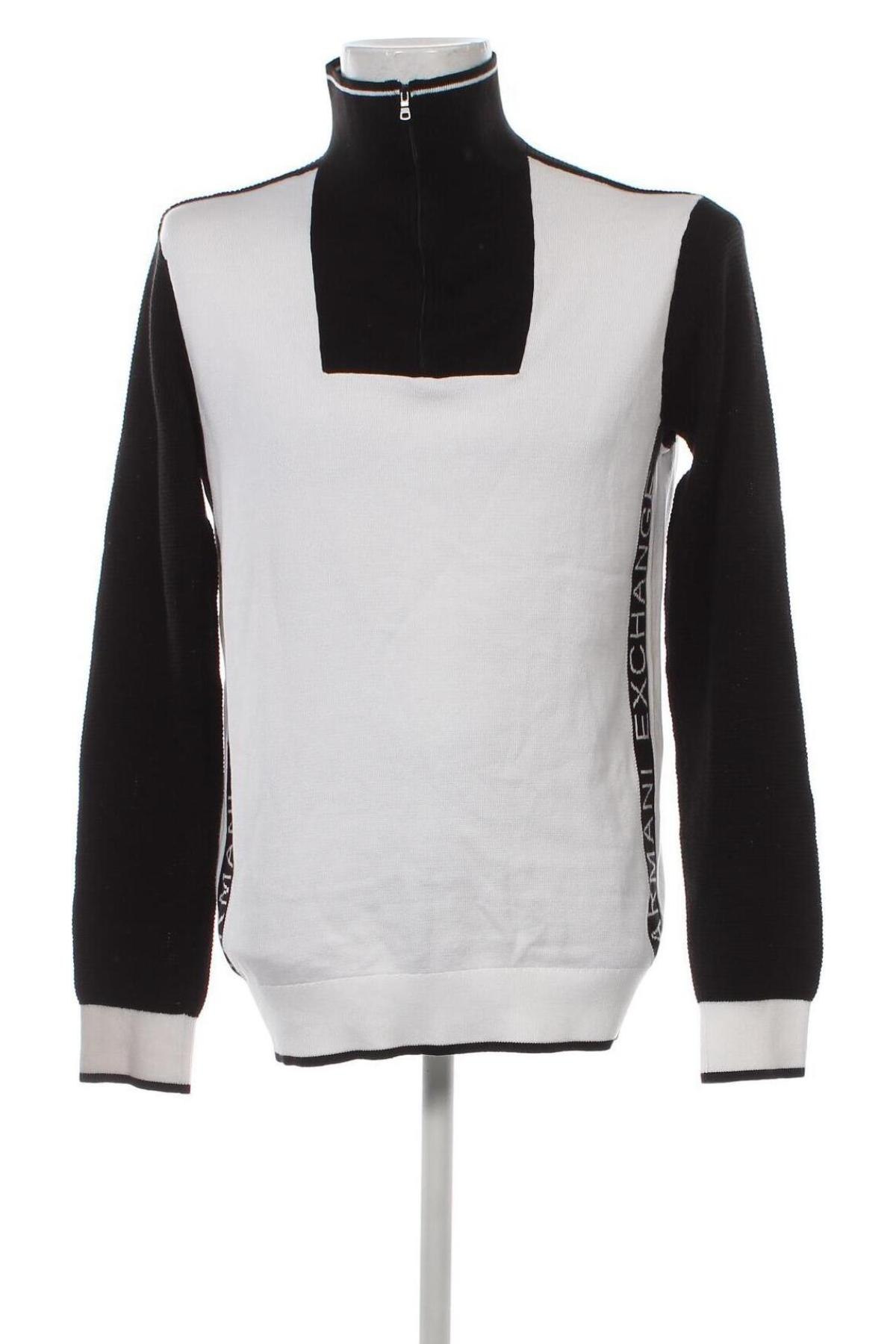 Męski sweter Armani Exchange, Rozmiar XL, Kolor Biały, Cena 64,72 zł