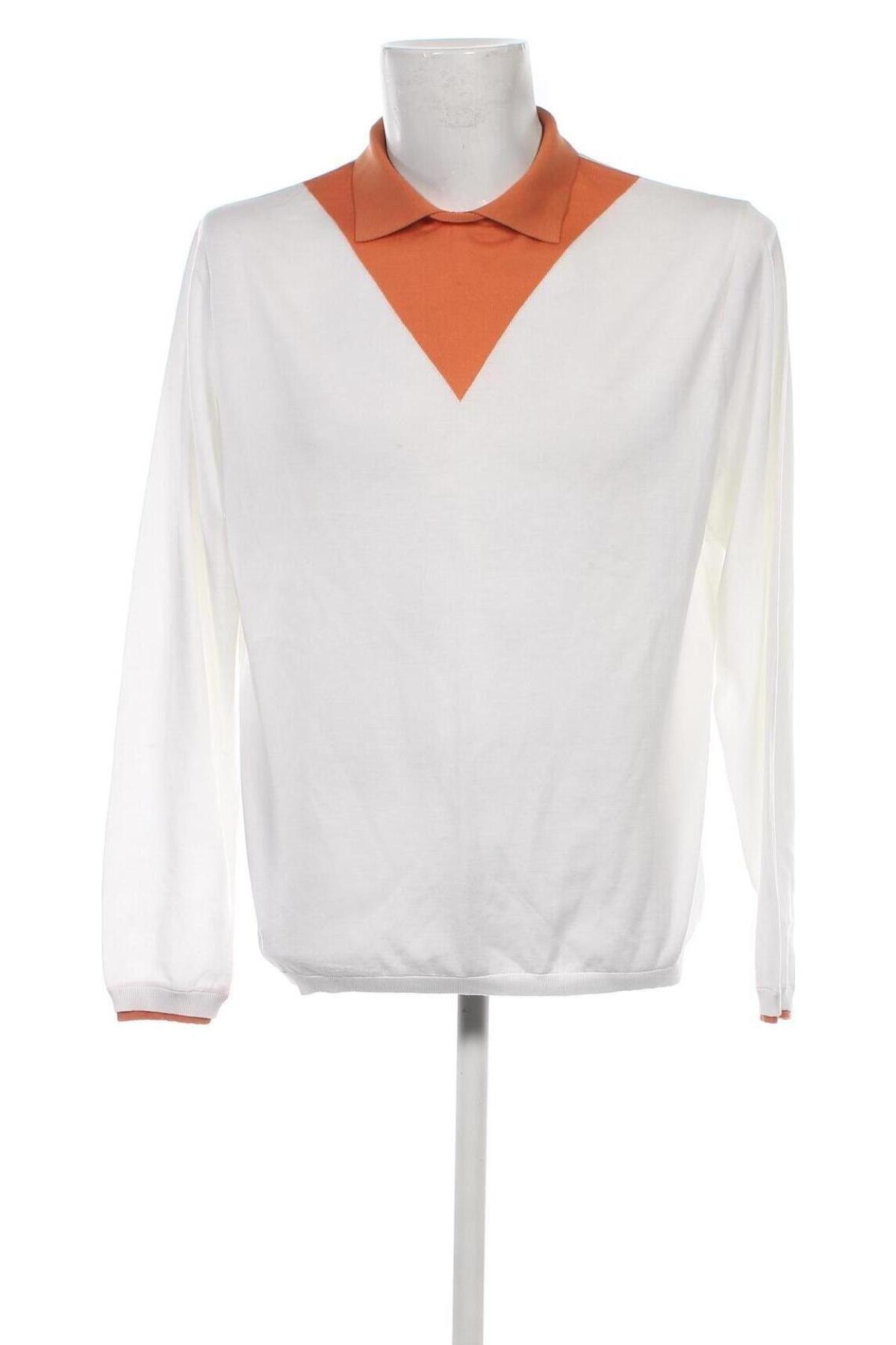 Ανδρικό πουλόβερ Bigotti, Μέγεθος L, Χρώμα Λευκό, Τιμή 6,97 €