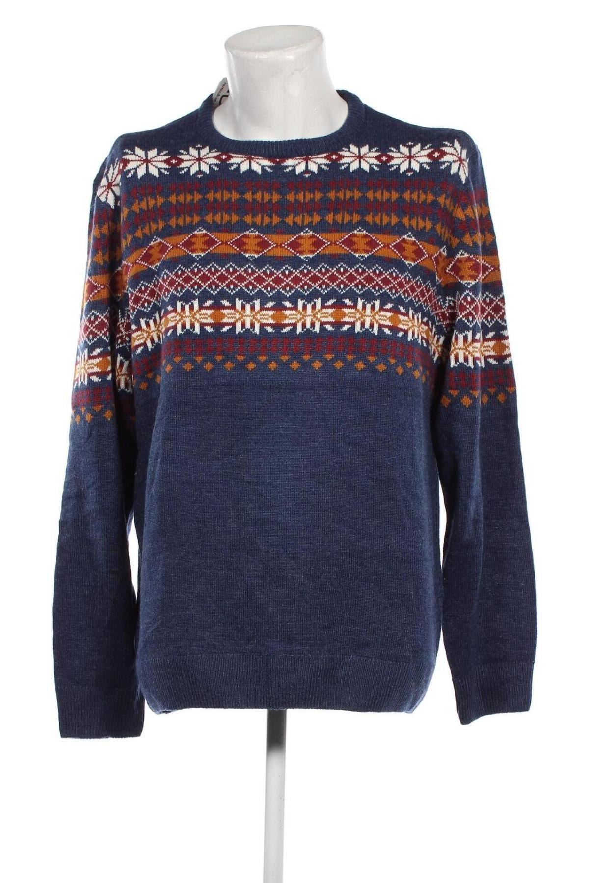 Ανδρικό πουλόβερ Bpc Bonprix Collection, Μέγεθος XL, Χρώμα Μπλέ, Τιμή 8,01 €