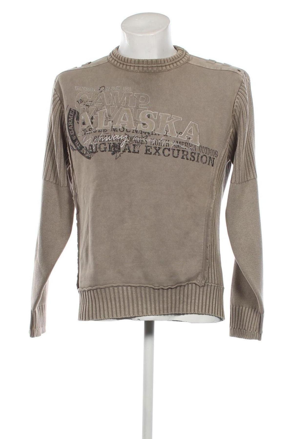 Ανδρικό πουλόβερ Camp David, Μέγεθος L, Χρώμα  Μπέζ, Τιμή 31,83 €